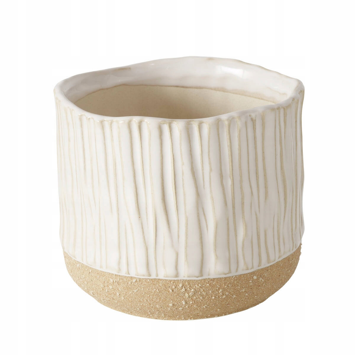 Osłonka na doniczkę ceramiczna DIONA, Ø 11 cm – Elegancja w Twoim wnętrzu
