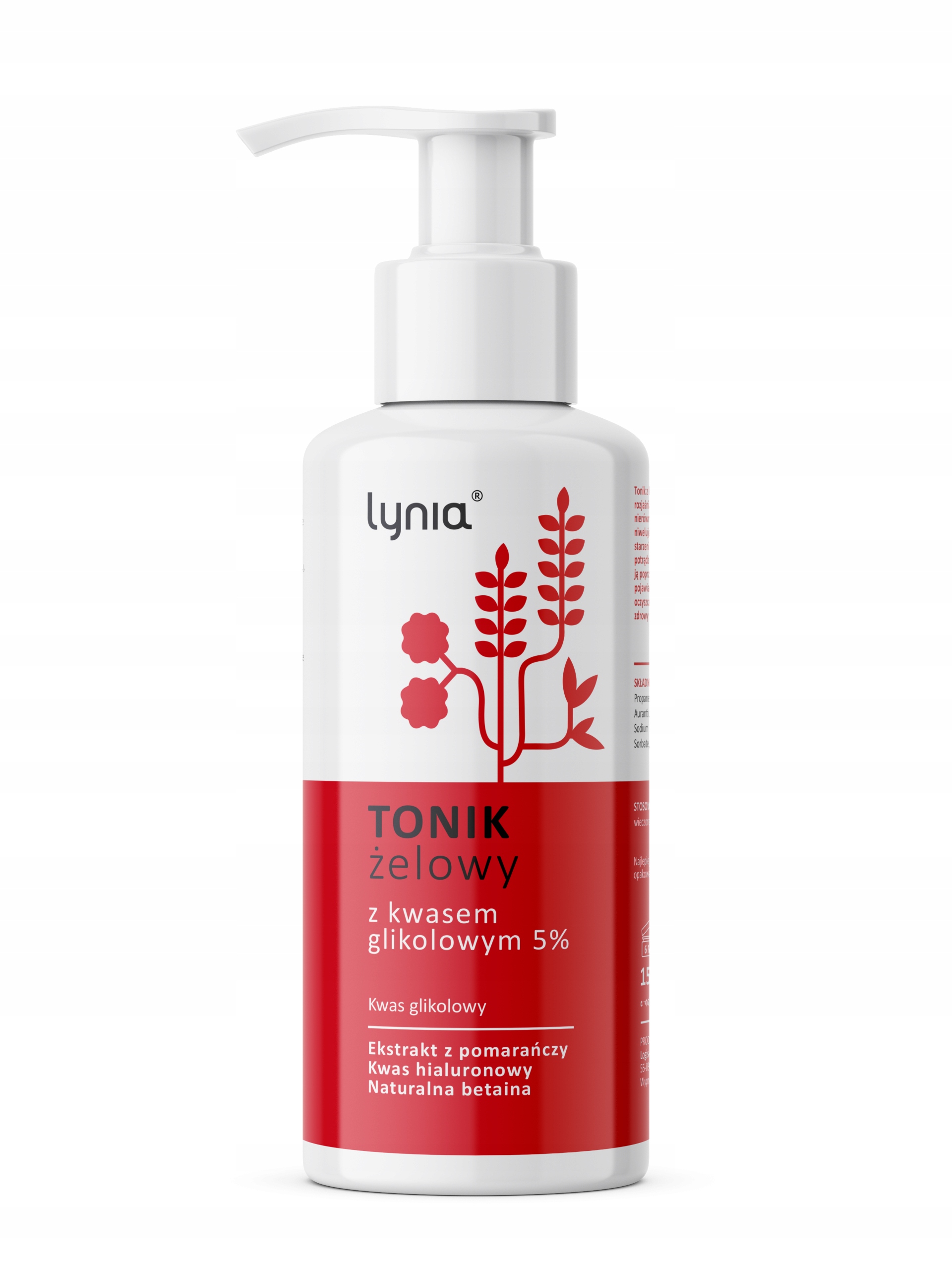Lynia Tonik żelowy z kwasem glikolowym 5% – Regeneracja i odświeżenie skóry