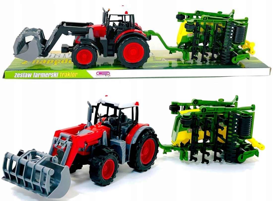 Traktor z łyżką i maszyną rolniczą G203583 – Idealna zabawka dla małych rolników