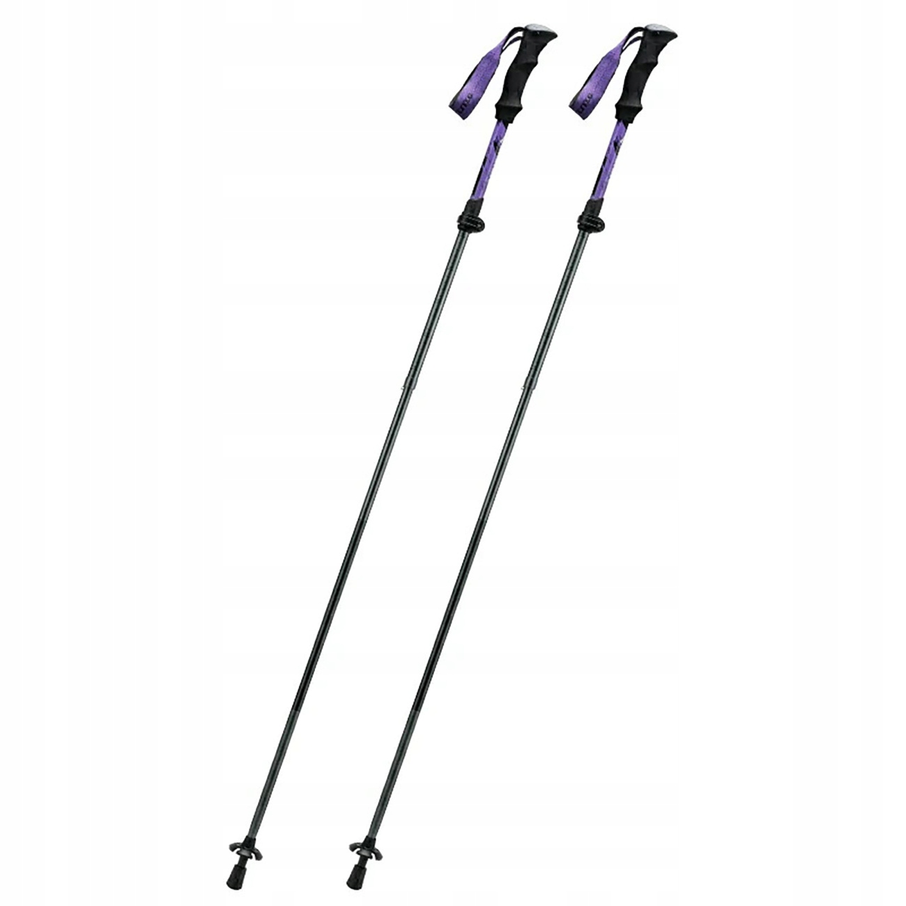 Kijki trekkingowe Qunature nordic walking aluminiowe 110 - 130 cm - fioletowe – Idealny towarzysz wędrówek