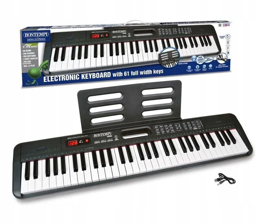 200 dźwięków i 12 dźwięków perkusyjnych – Bogaty wybór brzmień