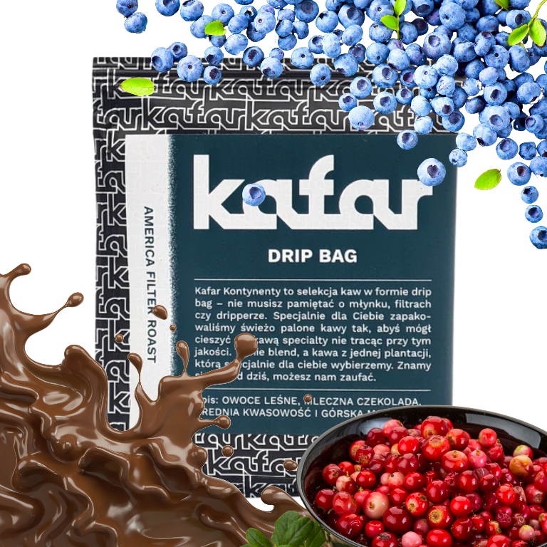 Kafar - kawa w saszetkach Dripbag AMERYKA Filter – Doskonały wybór dla koneserów