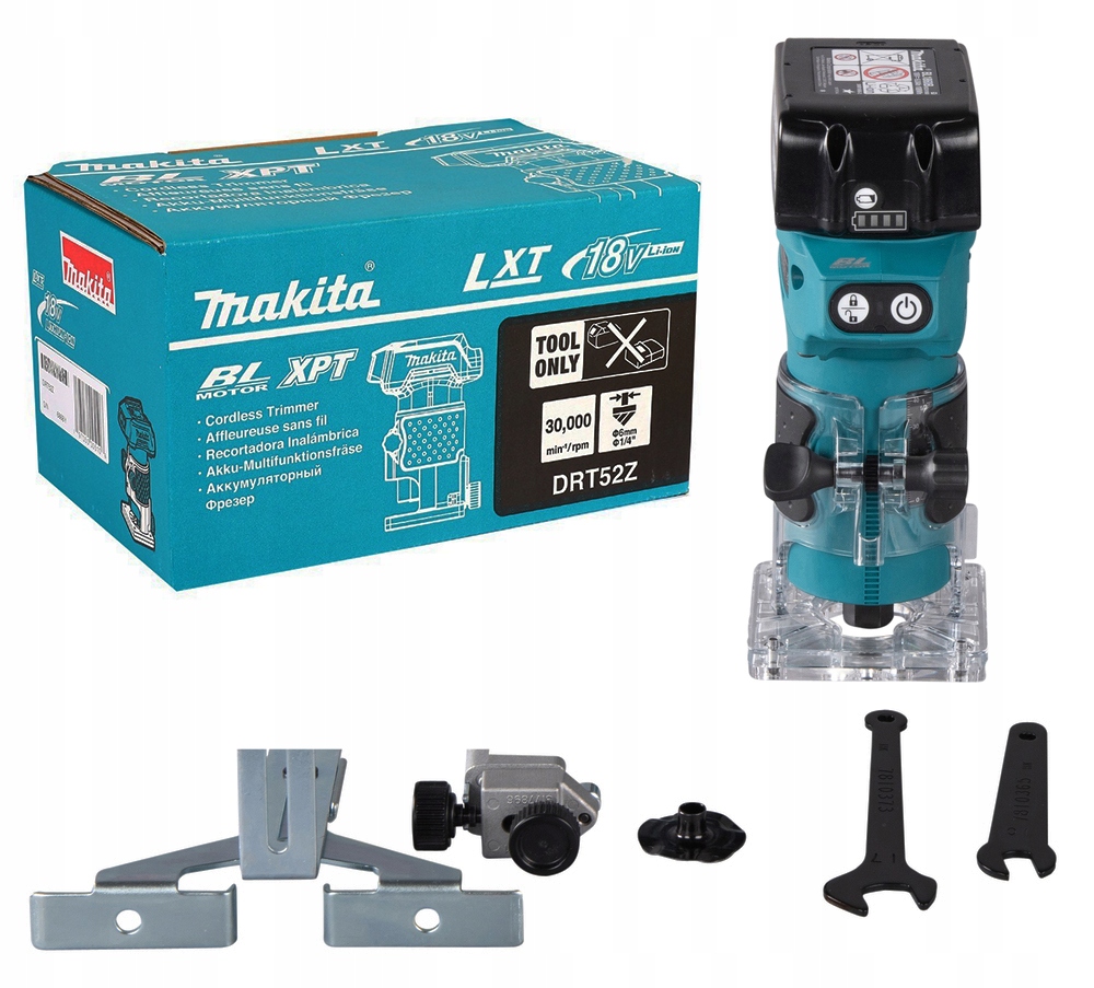 Frezarka Makita Cordless Router MAKITA DRT52Z – Wydajność i precyzja w Twoim warsztacie