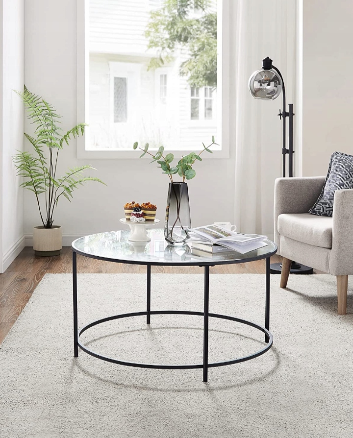Okrągły Stolik Kawowy Vasagle – Elegancja i nowoczesność w Twoim salonie