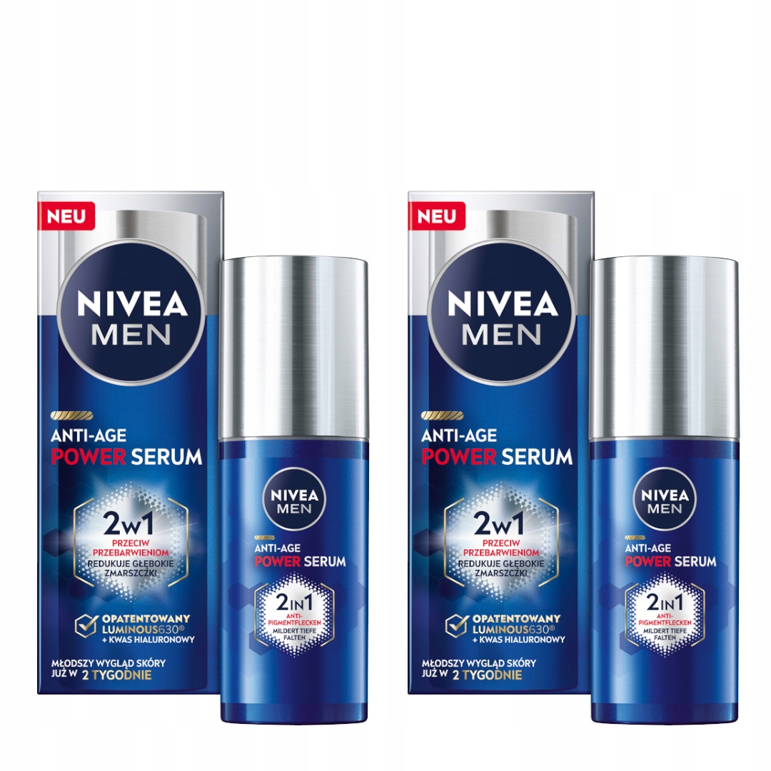 Skład i sposób użycia Nivea Men Anti-Age Power Serum 2in1