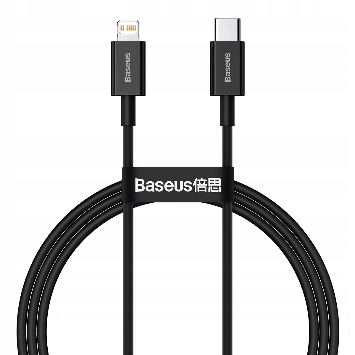 Kabel USB-C - Lightning 1 m Czarny (BSU2666BLK) – Szybkie ładowanie i transfer danych