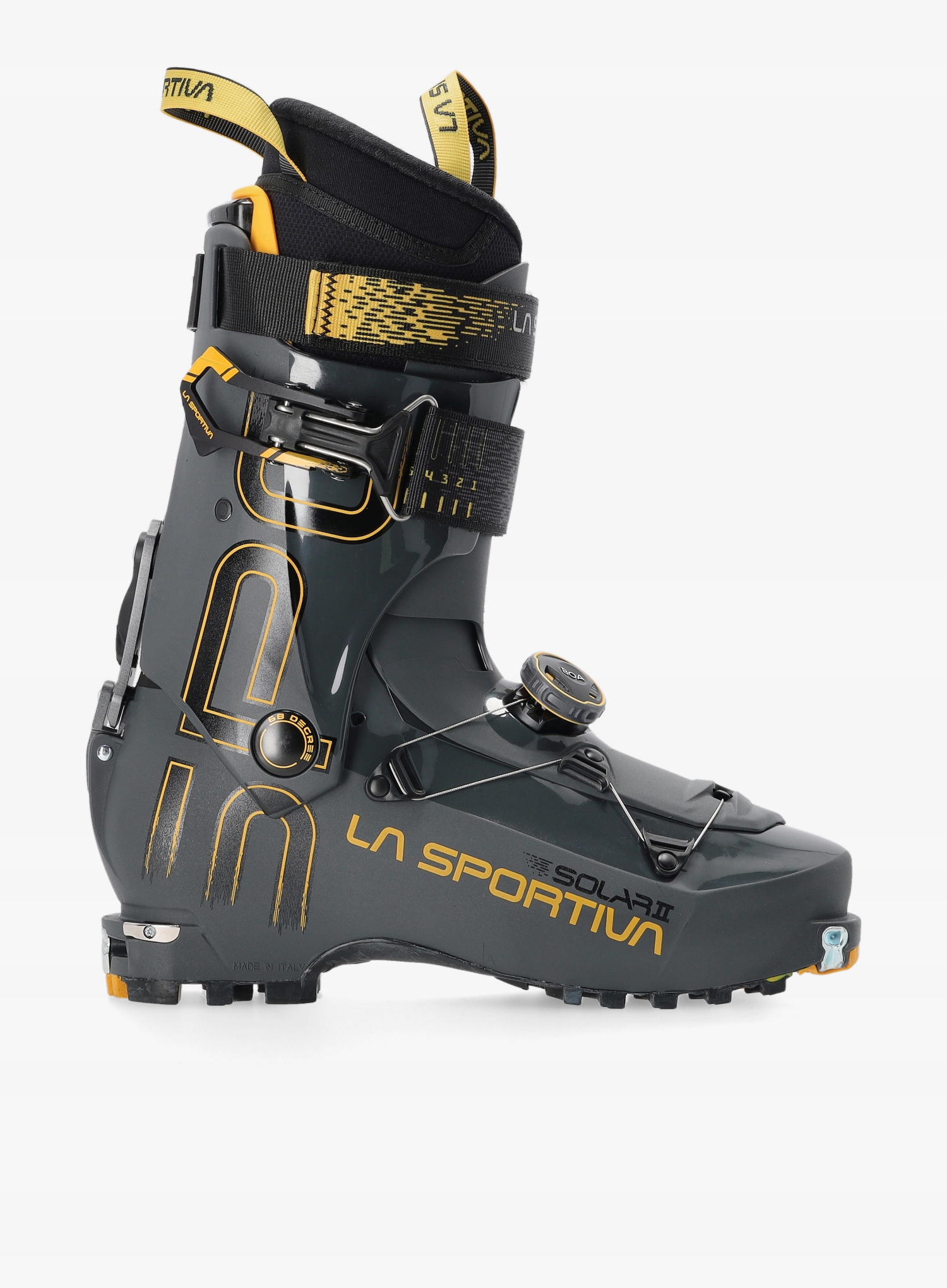 Buty skiturowe La Sportiva Solar II - carbon/yellow 28,5 – Wydajność i komfort na stoku