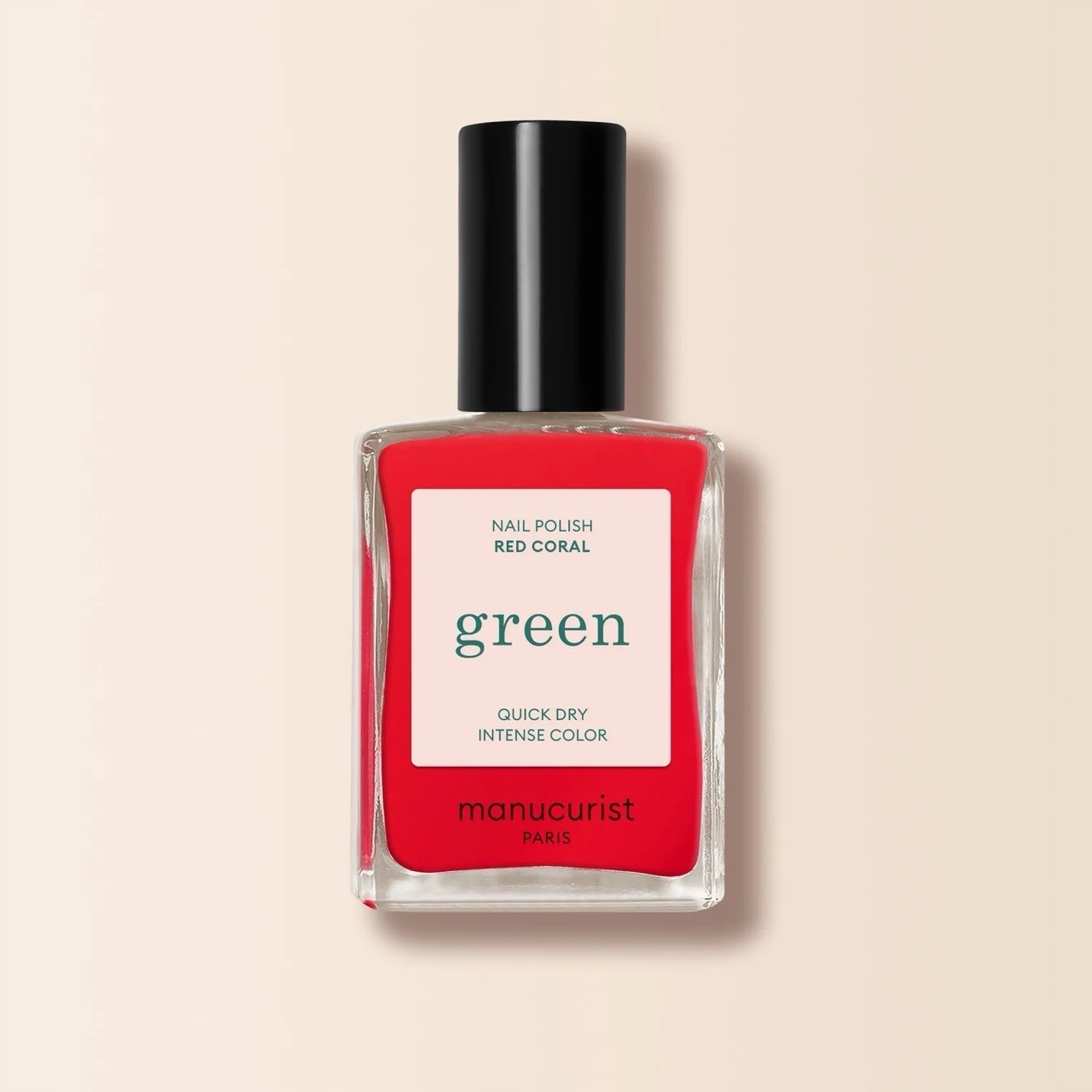 MANUCURIST Green* - Lakier do paznokci Red Coral 15ml – Piękno w jednym