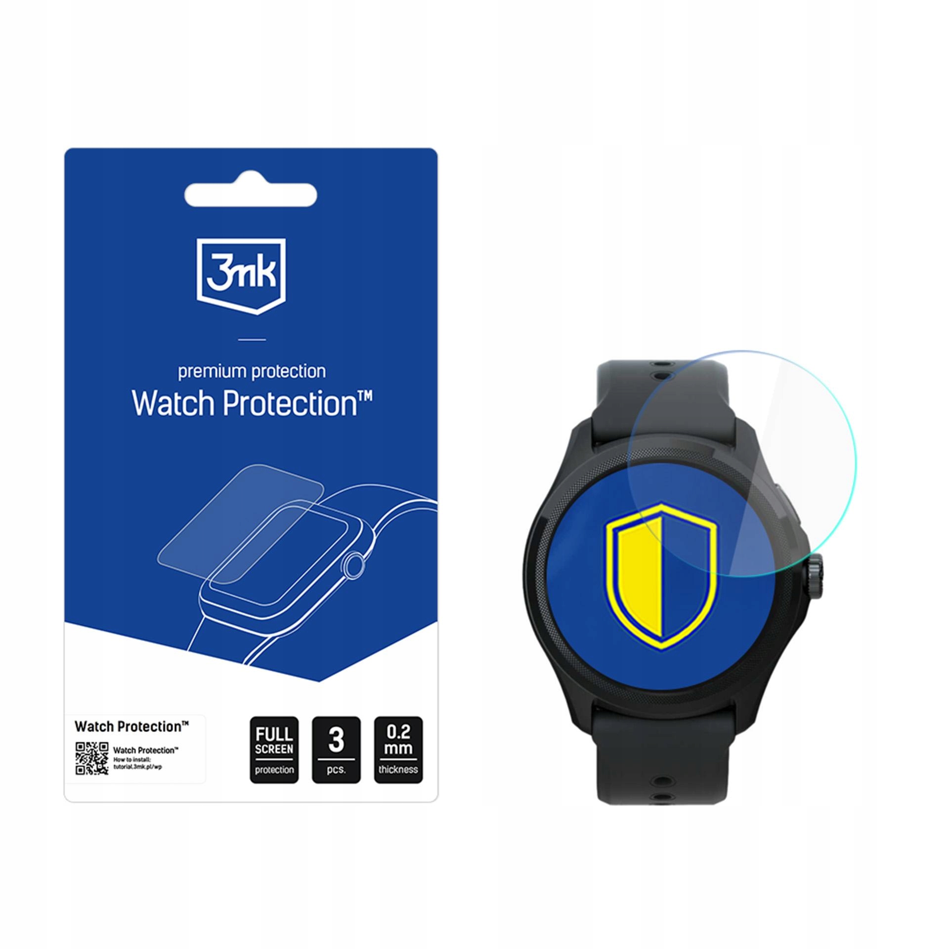 MOBVOI TICWATCH 5 PRO - Ochrona wyświetlacza z 3MK Watch Protection FlexibleGlass