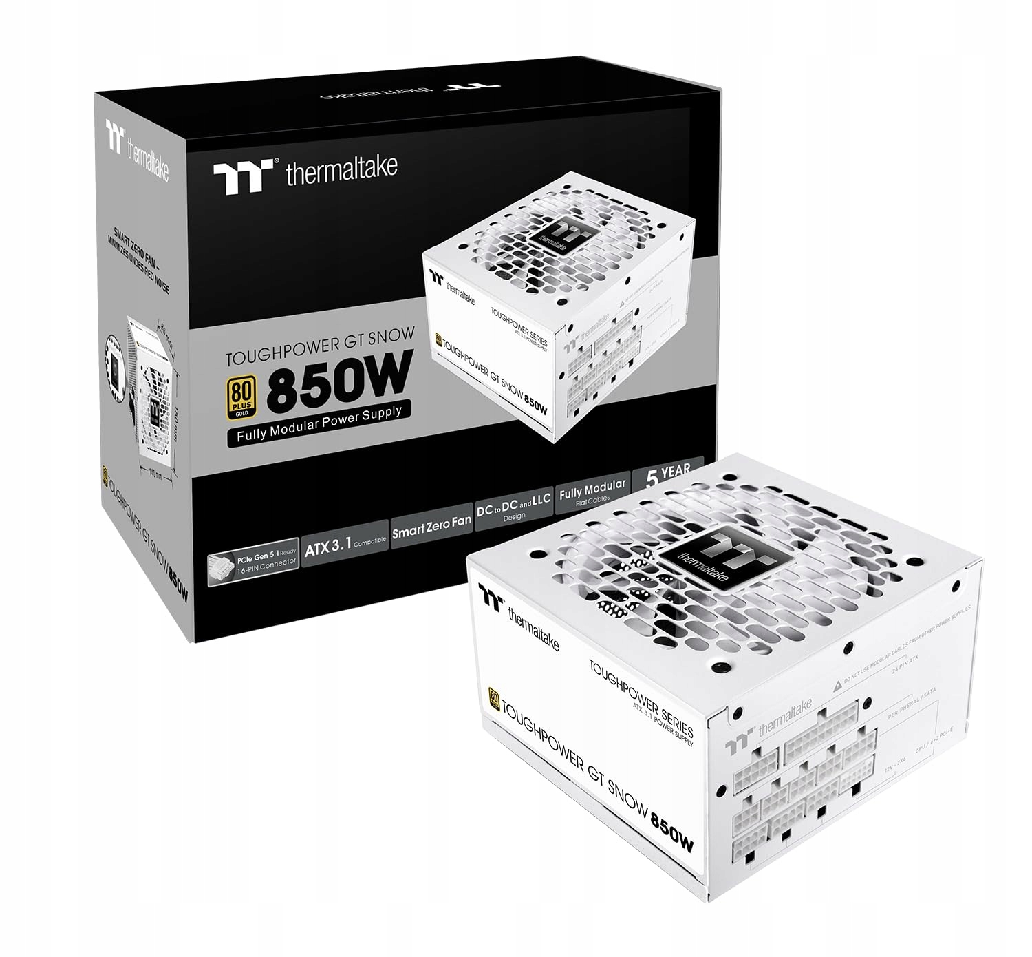 Zasilacz Thermaltake Toughpower GT 850 W – Wydajność i niezawodność w jednym
