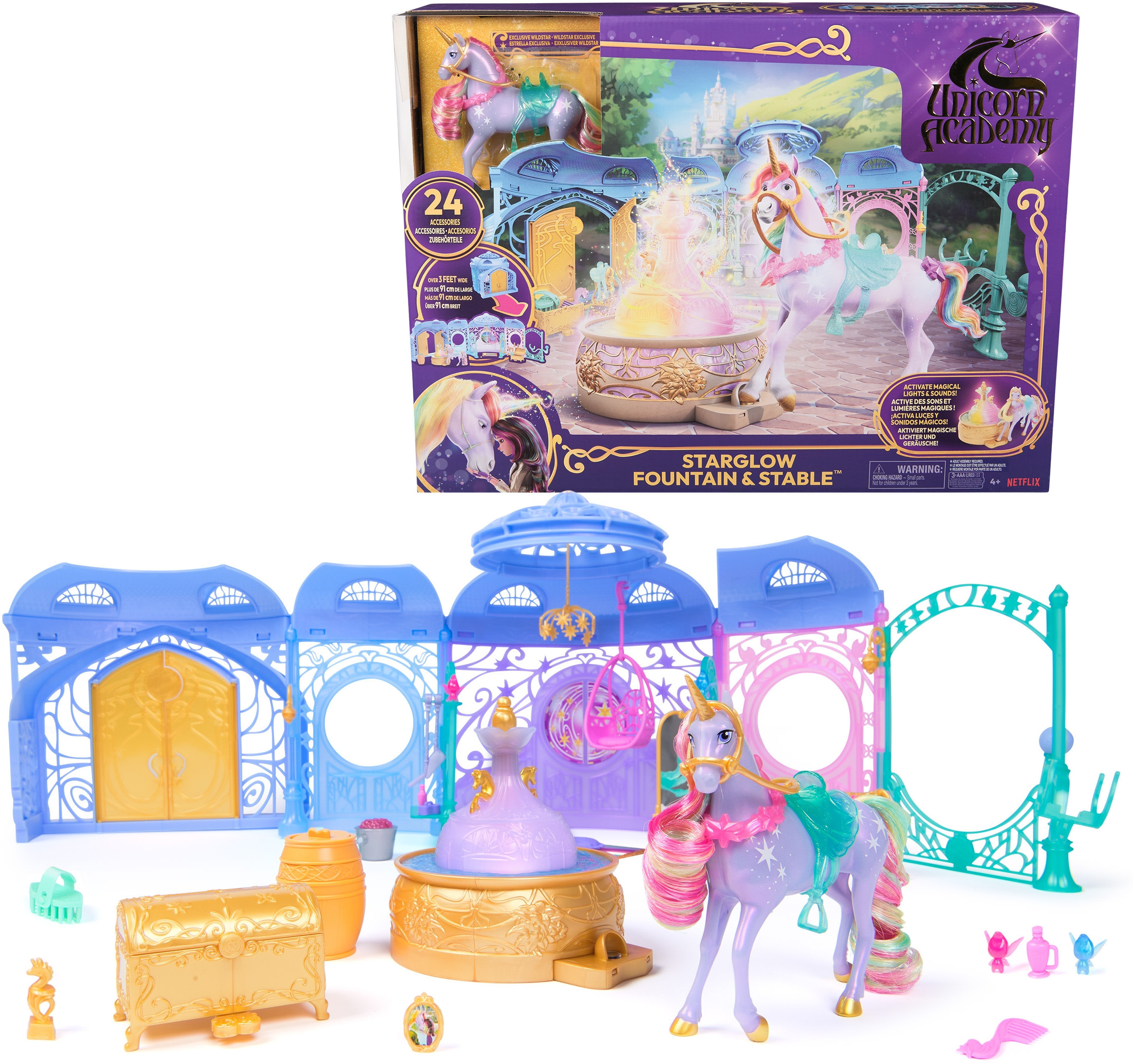 SPIN UnicornAcademy Zestaw do małych figur 6072449 – Odkryj magiczny świat zabawy