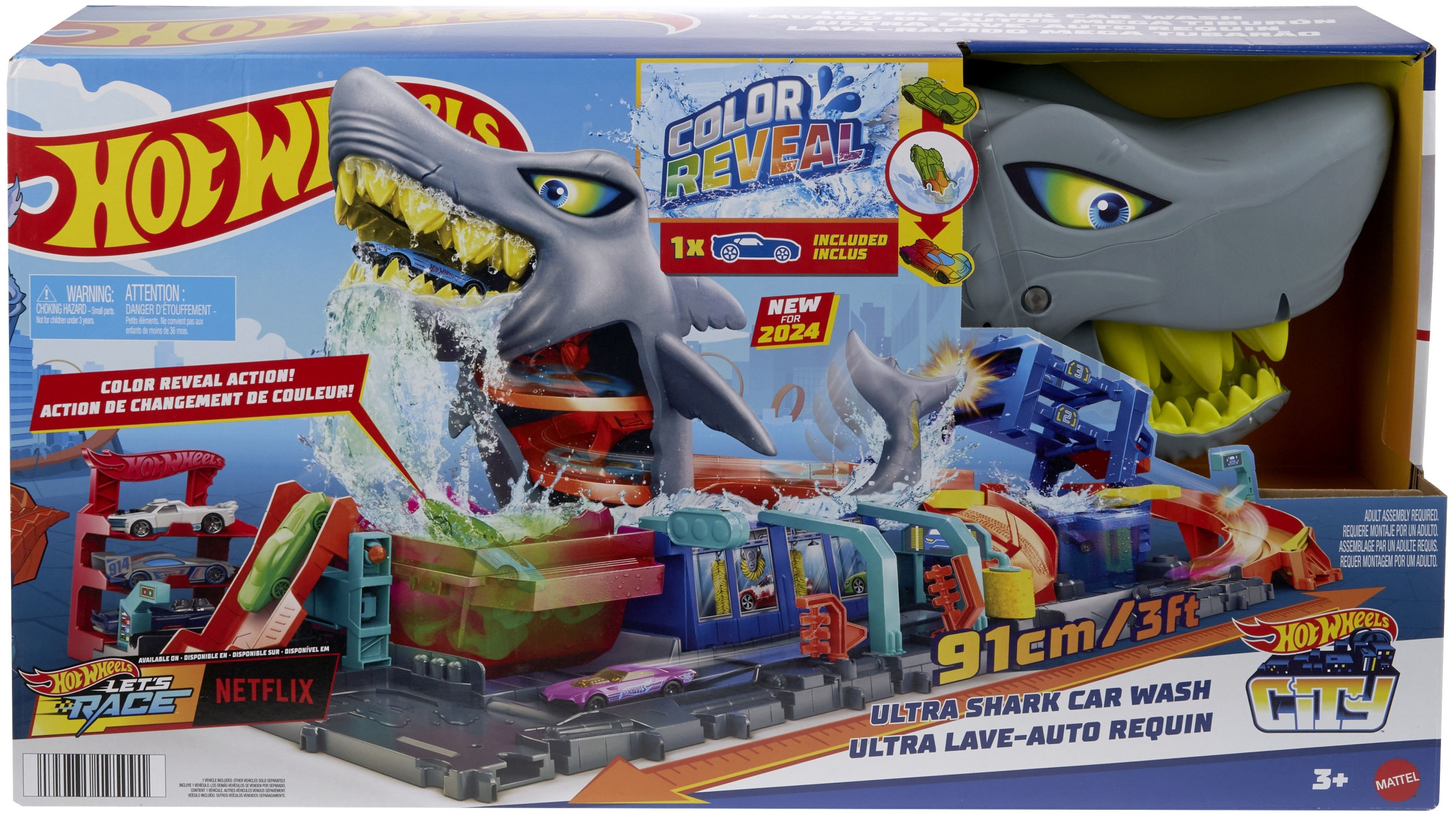 Zestaw 2 w 1: myjnia i tor wyścigowy