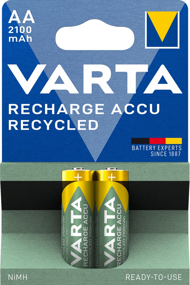 Bateria Varta Akku RECHARGE Recycled AA HR6 2100mAh – Ekologiczne zasilanie dla Twoich urządzeń