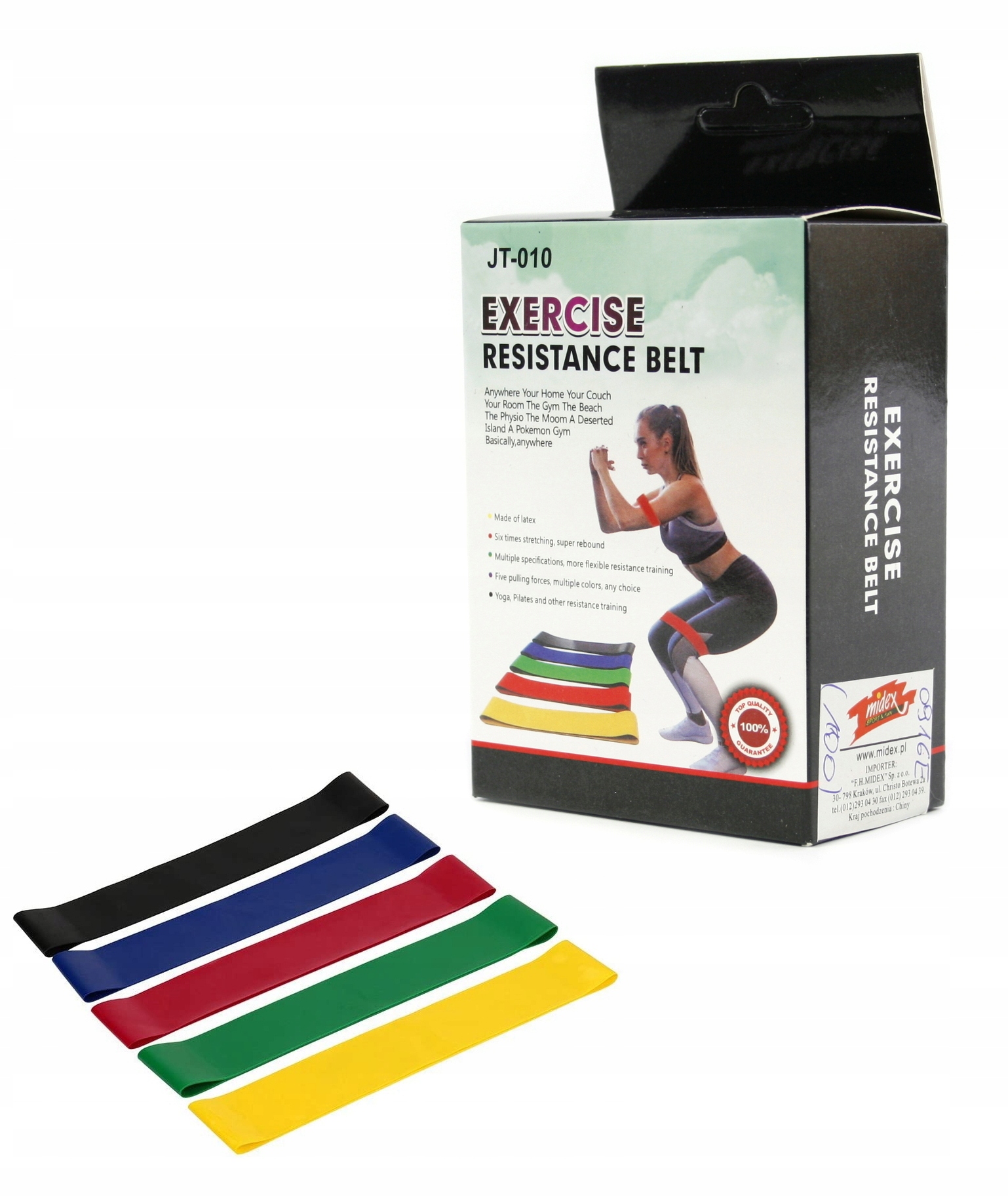 Gumy do ćwiczeń taśmy oporowe 5szt – Idealne do treningu i rehabilitacji