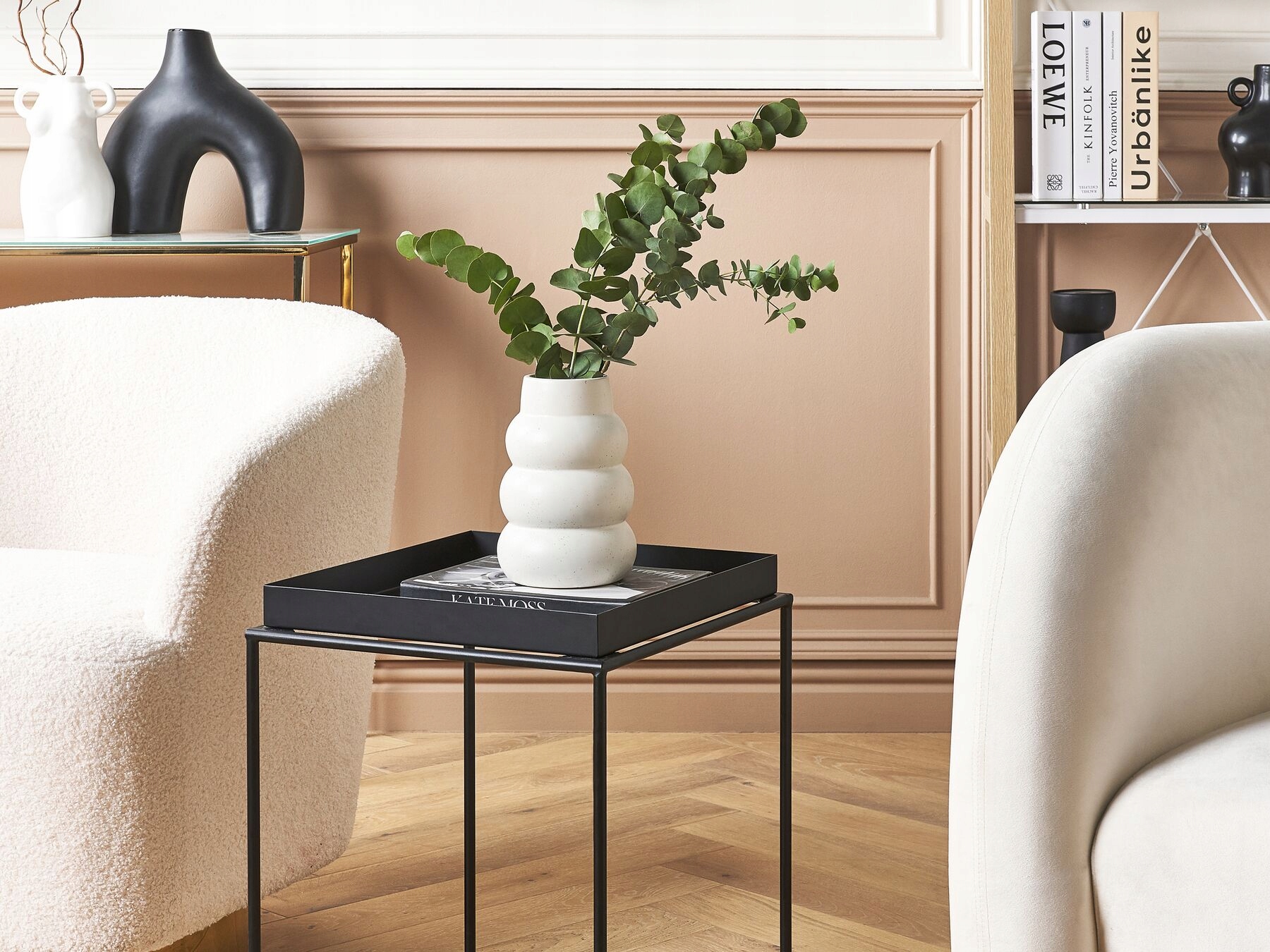 Wazon na kwiaty ceramiczny 22 cm biały PIREAS – Elegancka dekoracja do Twojego wnętrza