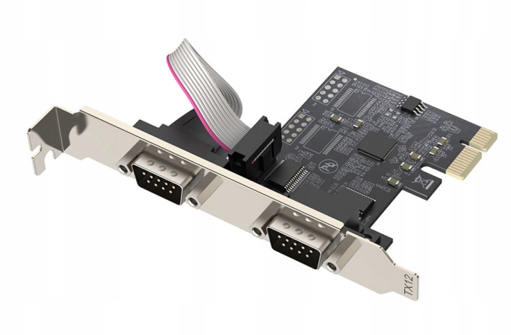 Unitek PCI Express kontroler 2x RS-232 Y-7504BBK01 – Niezawodne połączenie dla urządzeń szeregowych