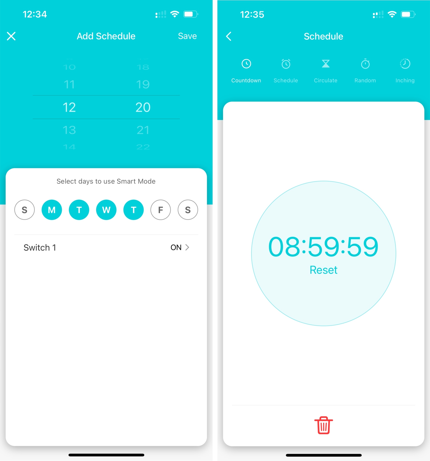 Harmonogramy i ustawienia timera dla oszczędności energii
