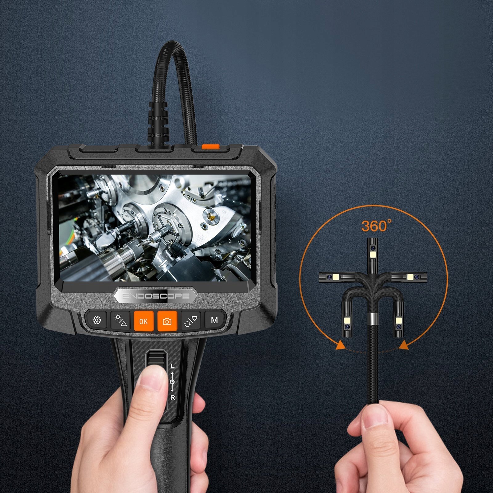 Obrotowa Głowica 360° z Podwójnym Obiektywem