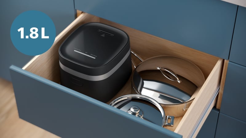 Kompaktowy design – Zmieści się w każdej kuchni