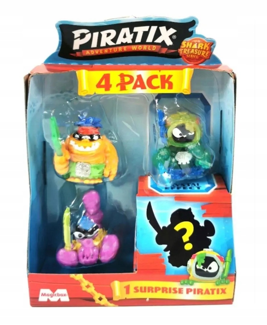 Figurka Piratix Shark Treasure 4-pak – Odkryj piracką przygodę!