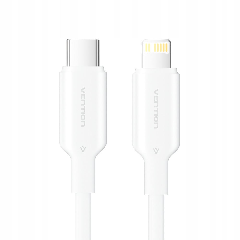 Kabel USB-C do Lightning Vention 3A 480Mbps 1m biały – Szybkie ładowanie i stabilny transfer danych