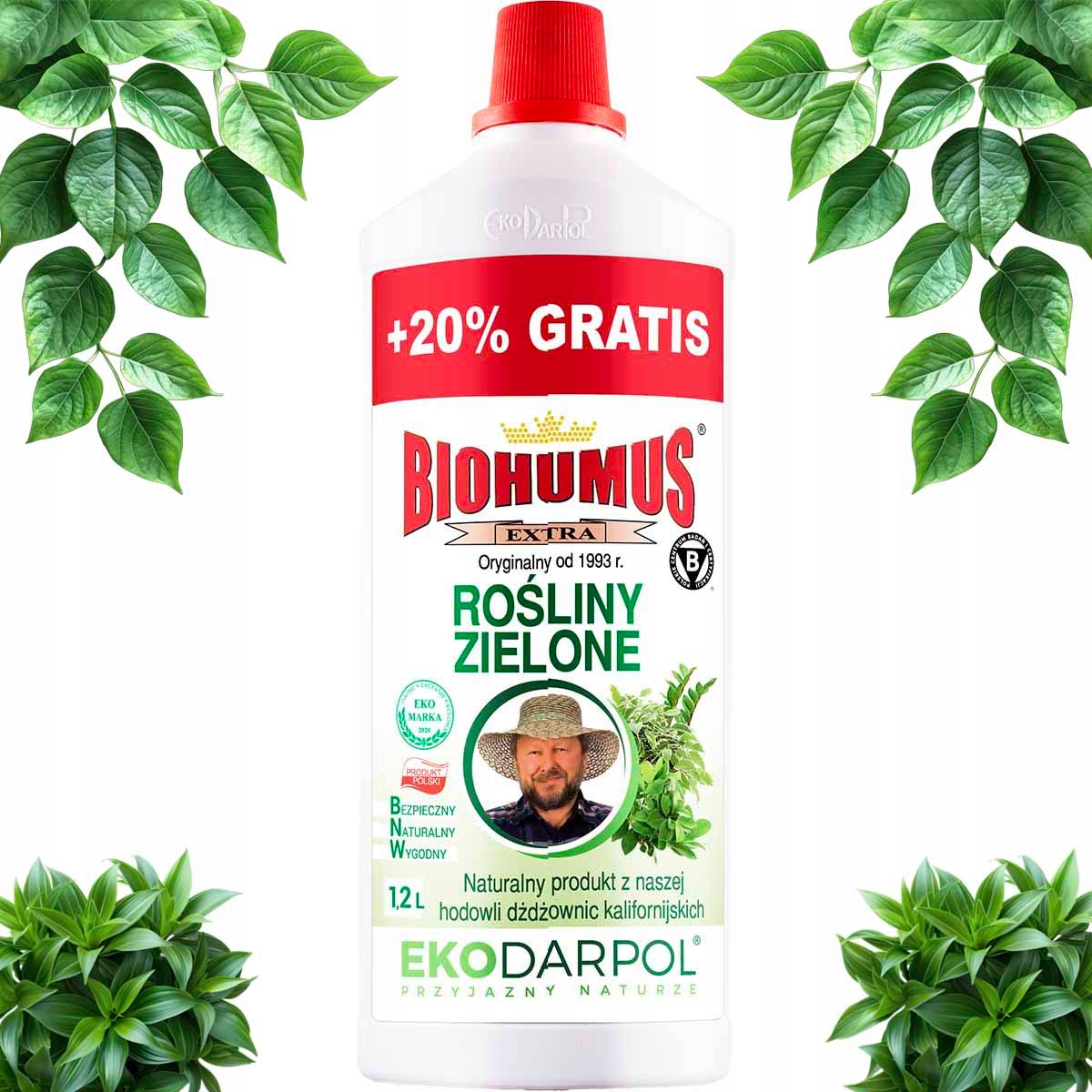 BIOHUMUS EXTRA Rośliny Zielone* 1L – nawóz dla zdrowych roślin