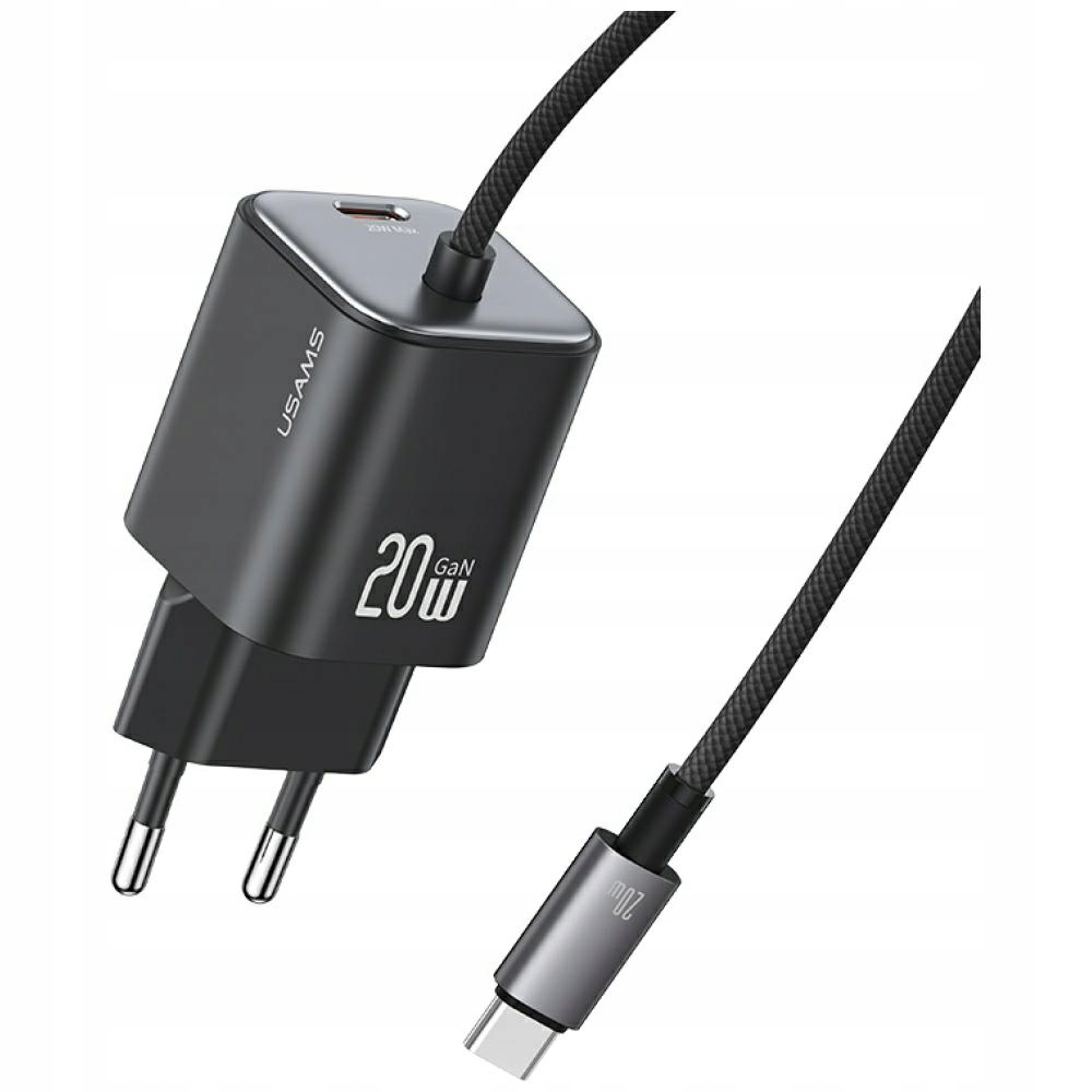 Ładowarka sieciowa USAMS JC Series CC261 20W GaN Mini Fast Charger 2xUSB-C – Szybkie ładowanie w kompaktowej formie