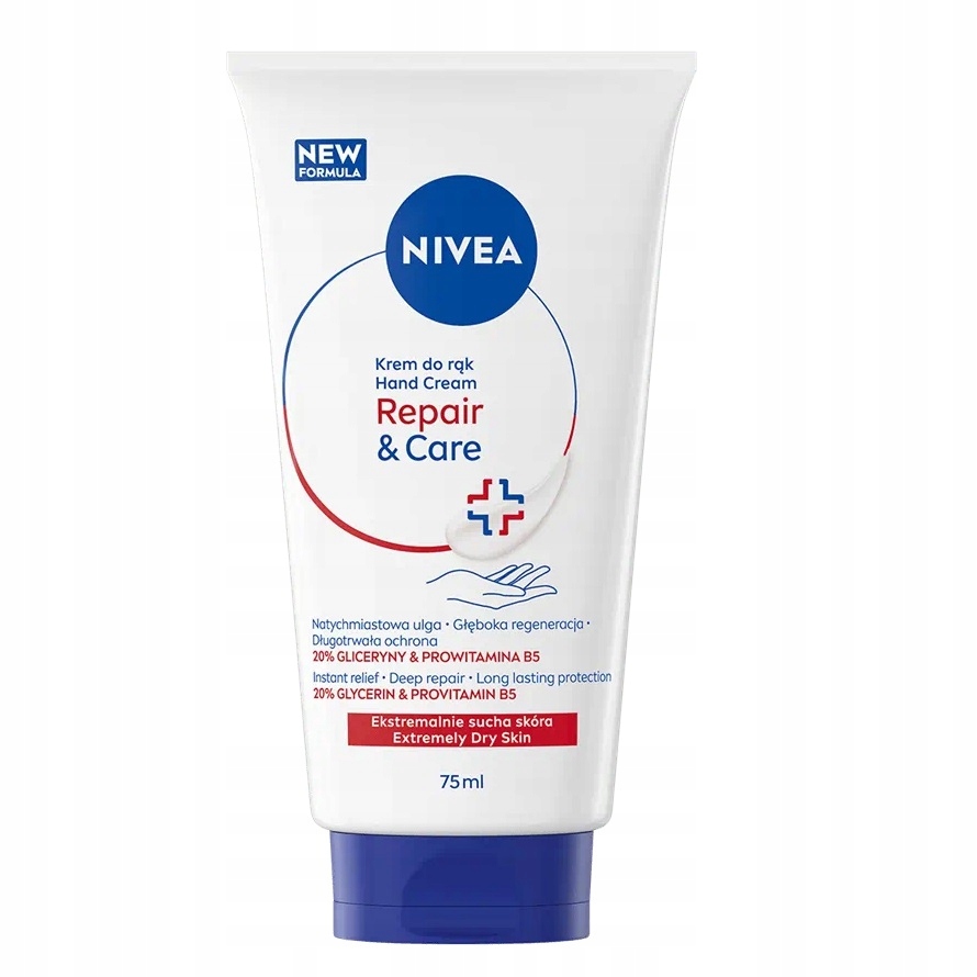 NIVEA Repair & Care – Regenerujący krem do rąk 75ml dla zdrowej skóry