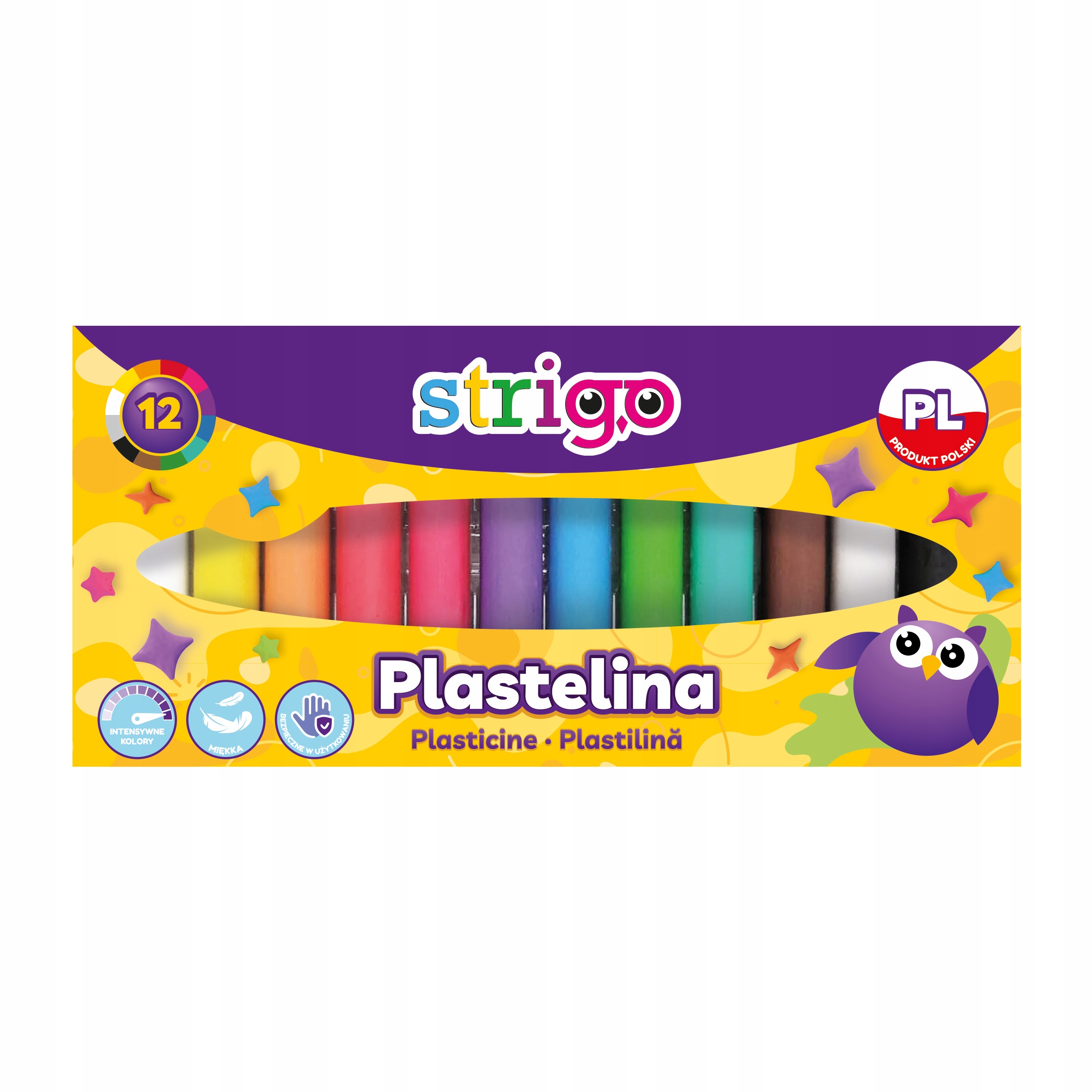 Plastelina Strigo 12 Kolorów SSC332 – Kreatywna zabawa dla dzieci