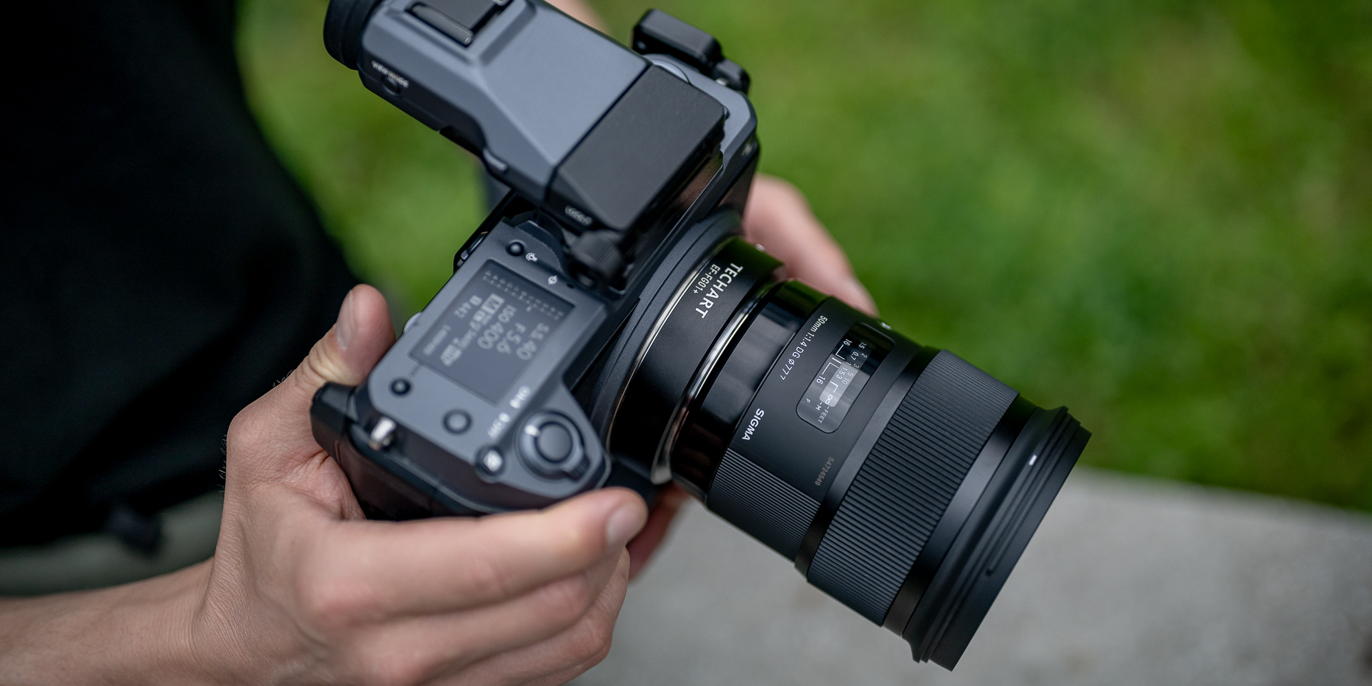 Adapter bagnetowy Techart EF-FG01+ - Canon EF / Fujifilm G