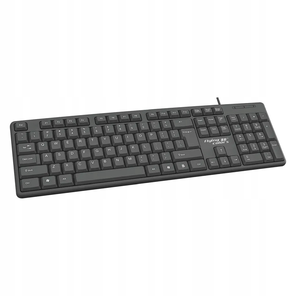 Klawiatura przewodowa USB A QWERTY K372 – Wydajność i komfort pisania