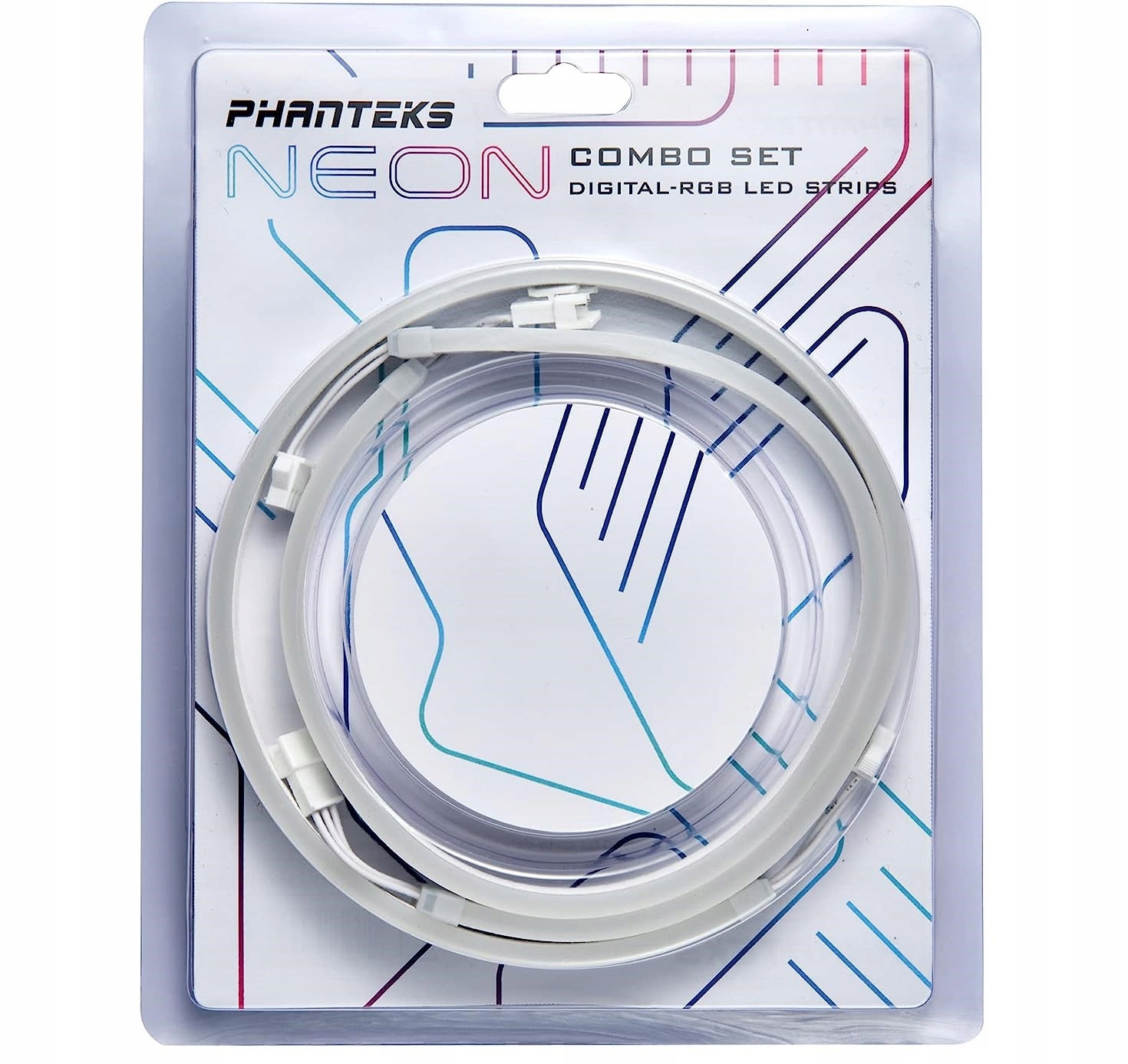 Phanteks PHANTEKS Neon Digital RGB LED-Strip, Combo-Set, 40 cm (2 szt.) – Oświetlenie dla Twojego komputera