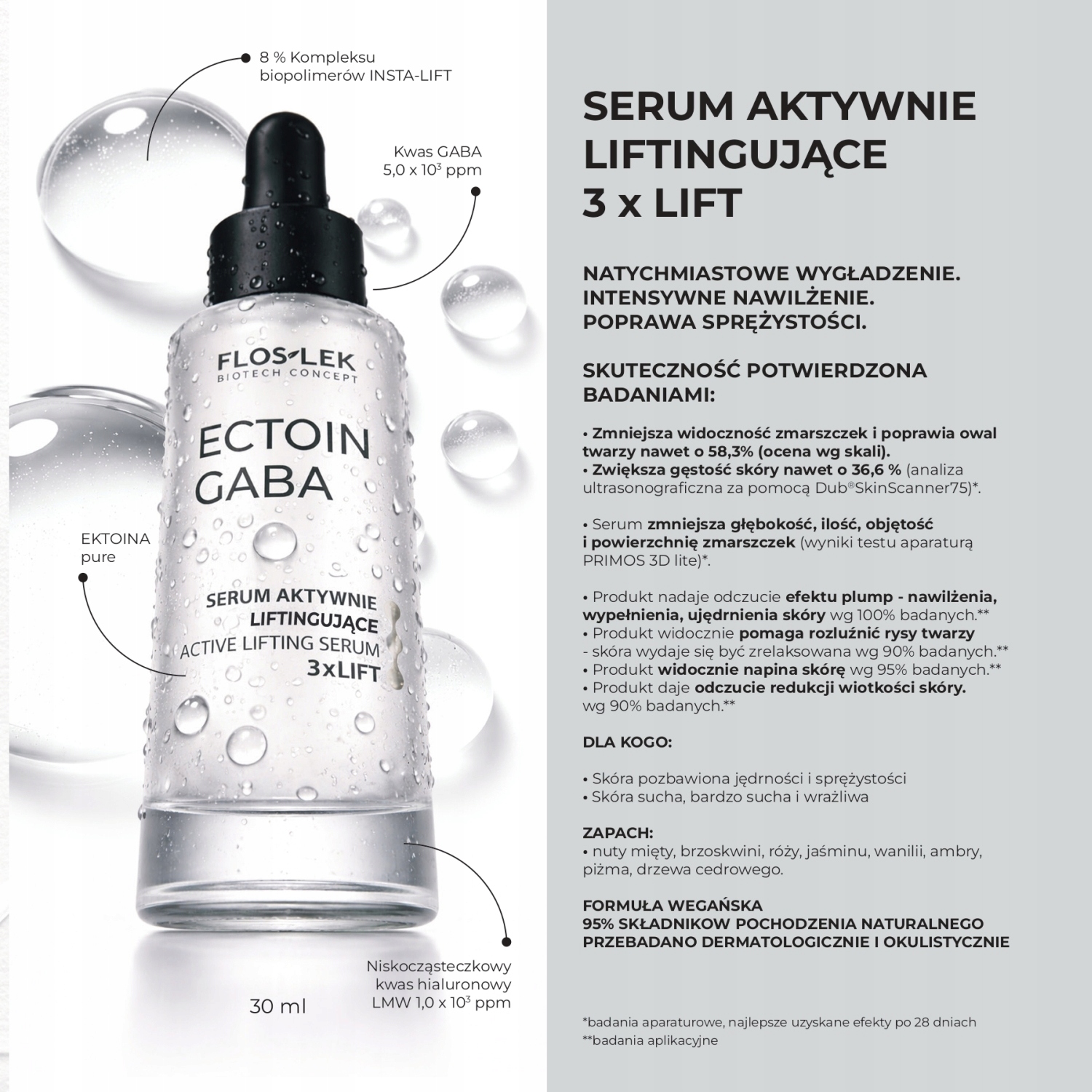 Efekt 3× LIFT – Natychmiastowe wygładzenie i długotrwały lifting