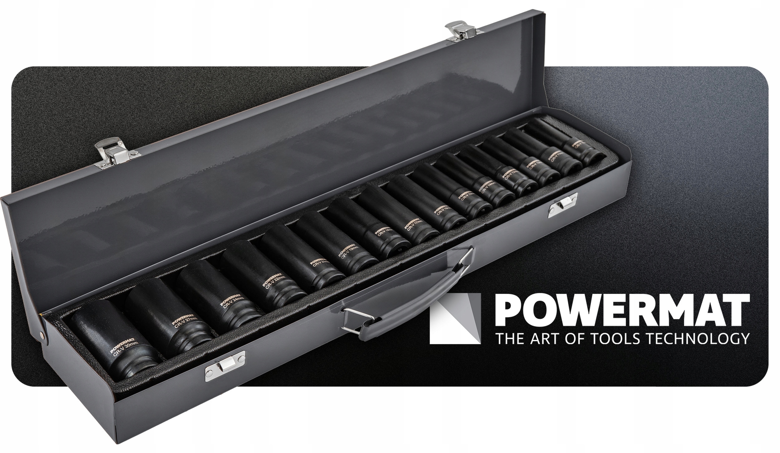 Wszechstronność i wygoda – Zestaw 15 nasadek HEX w metalowej walizce