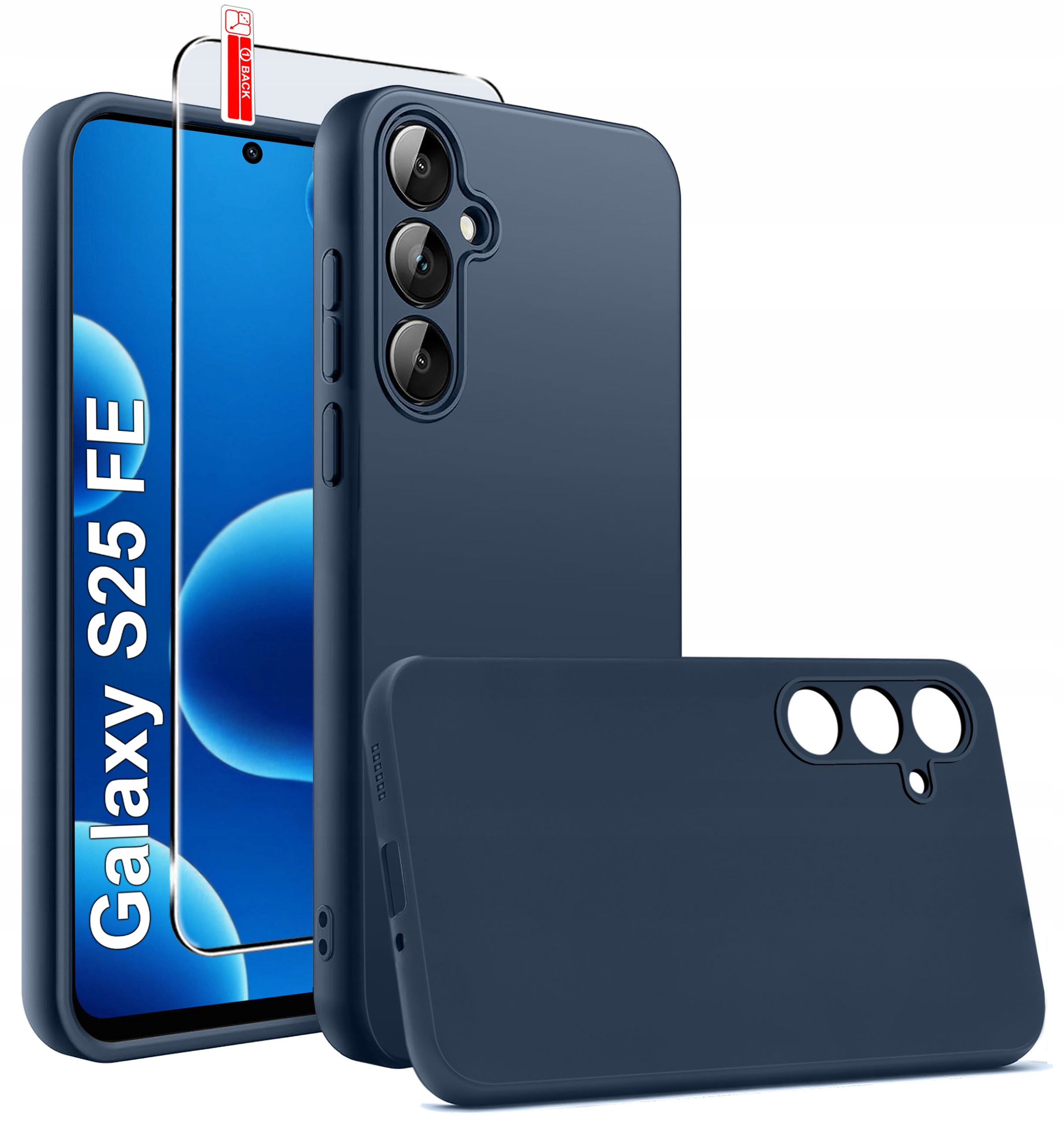 Etui Granatowe Matowe Silikon Slim do Samsung S25 FE – Ochrona i styl w jednym