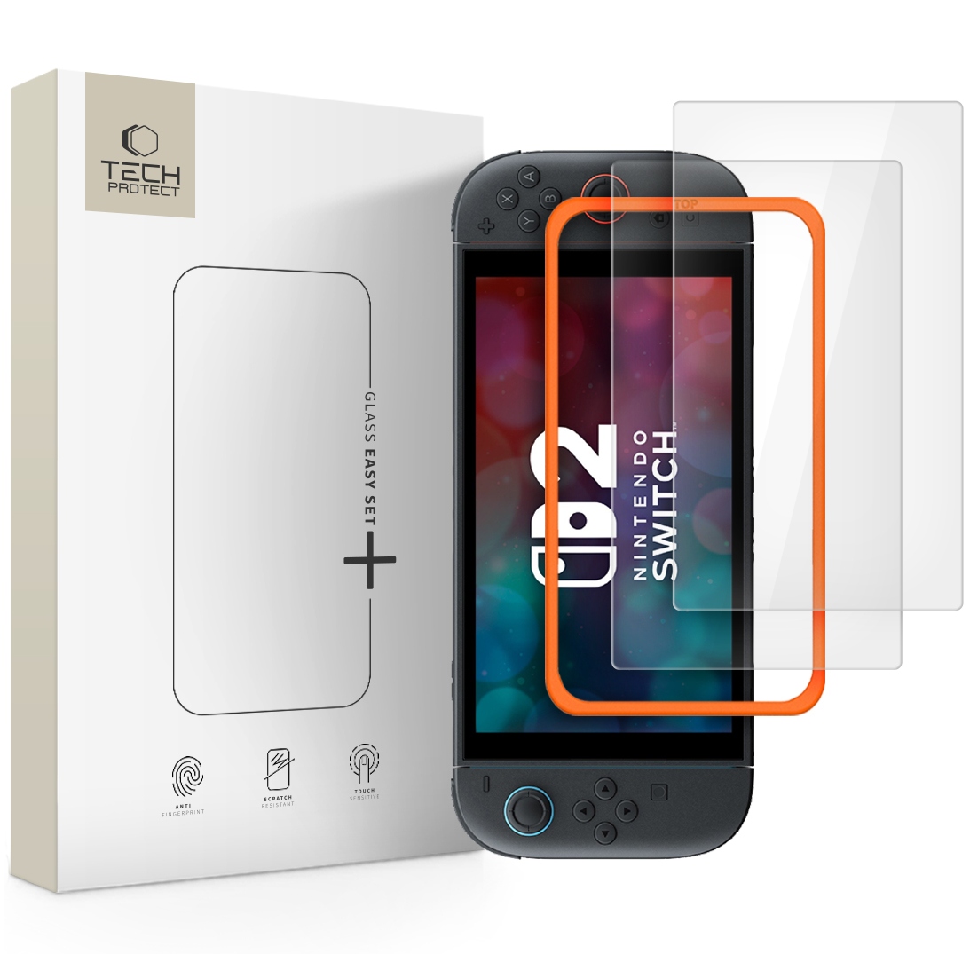 Szkło Hartowane Tech-Protect Easy Set+ 2-Pack Nintendo Switch 2 Clear – Ochrona Twojego urządzenia
