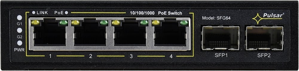 Wydajność i funkcjonalność – 4 porty PoE+ oraz 2 porty SFP