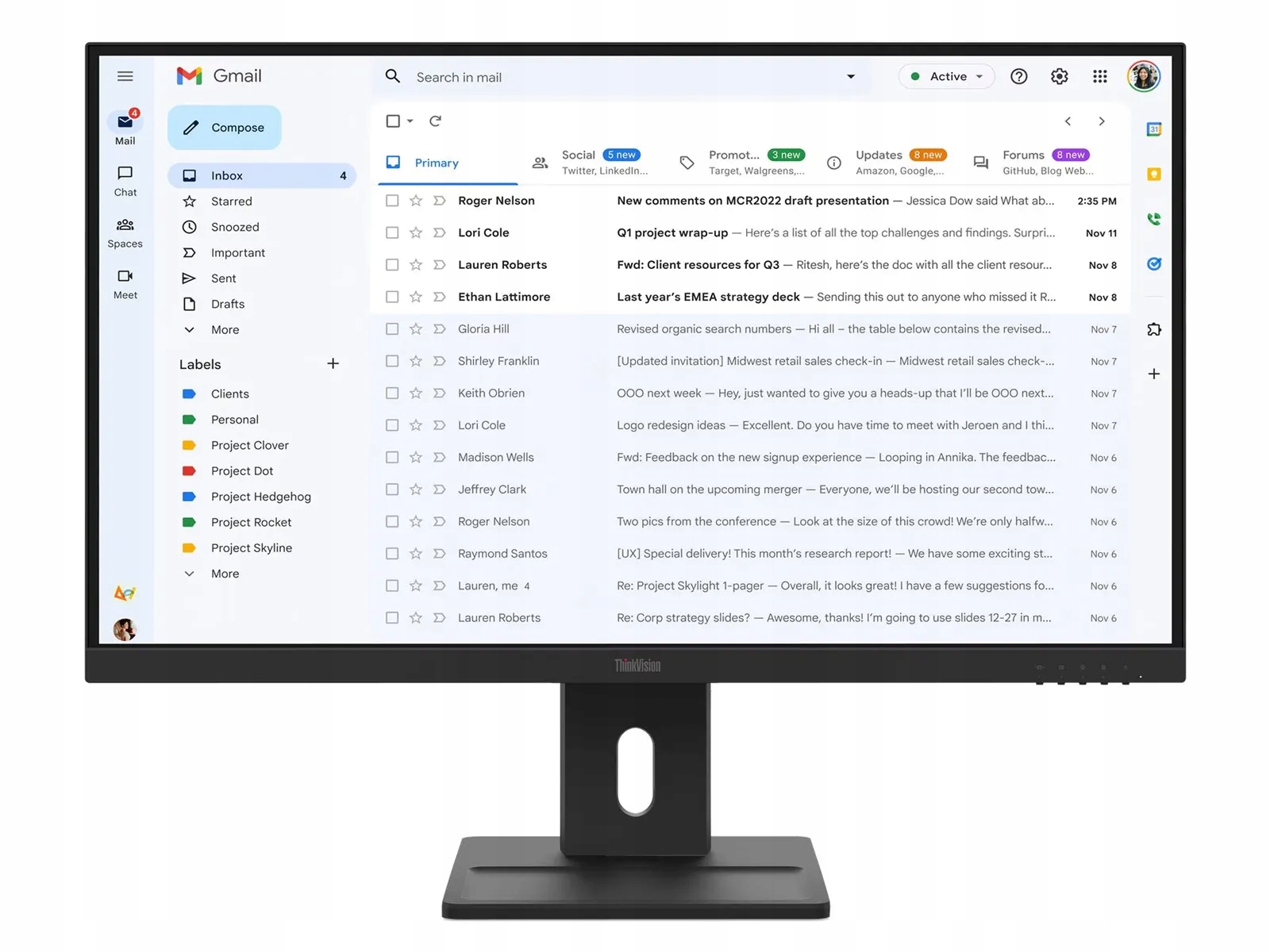 Lenovo ThinkVision E27-40 – Monitor komputerowy o przekątnej 27 cali