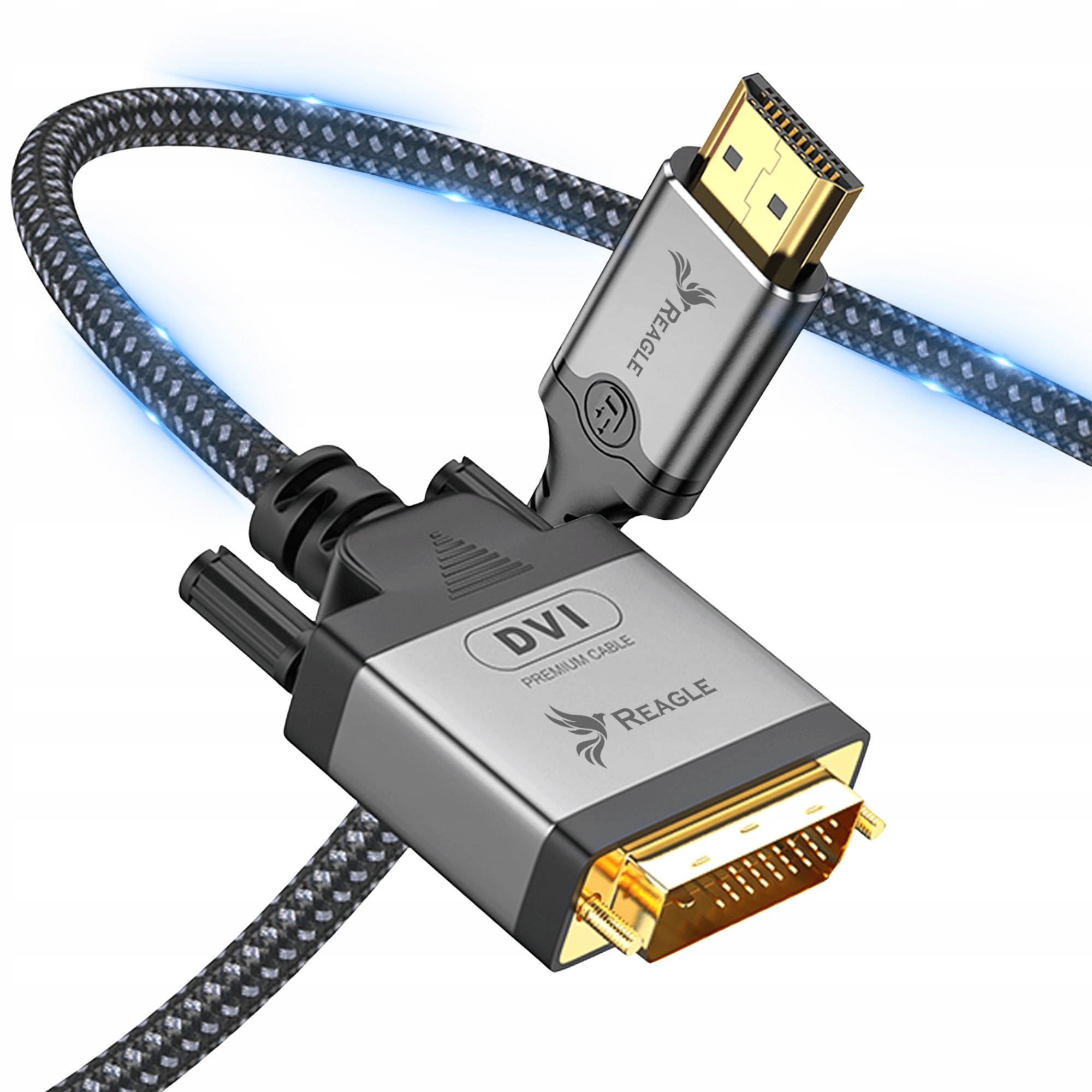 Kabel HDMI na DVI 3m Adapter Przejściówka Konwerter Full HD do Monitora