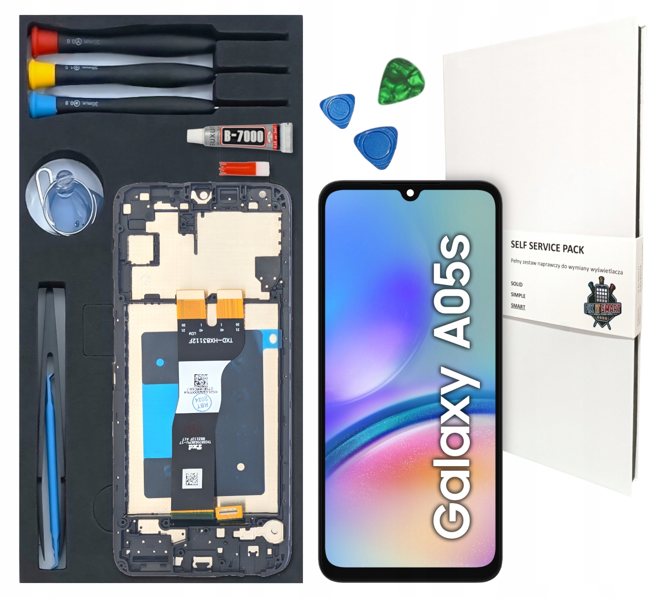 WYŚWIETLACZ LCD DO SAMSUNG GALAXY A05S RAMKA ZESTAW WYMIANA SM-A057F A057 – Idealne rozwiązanie dla Twojego telefonu