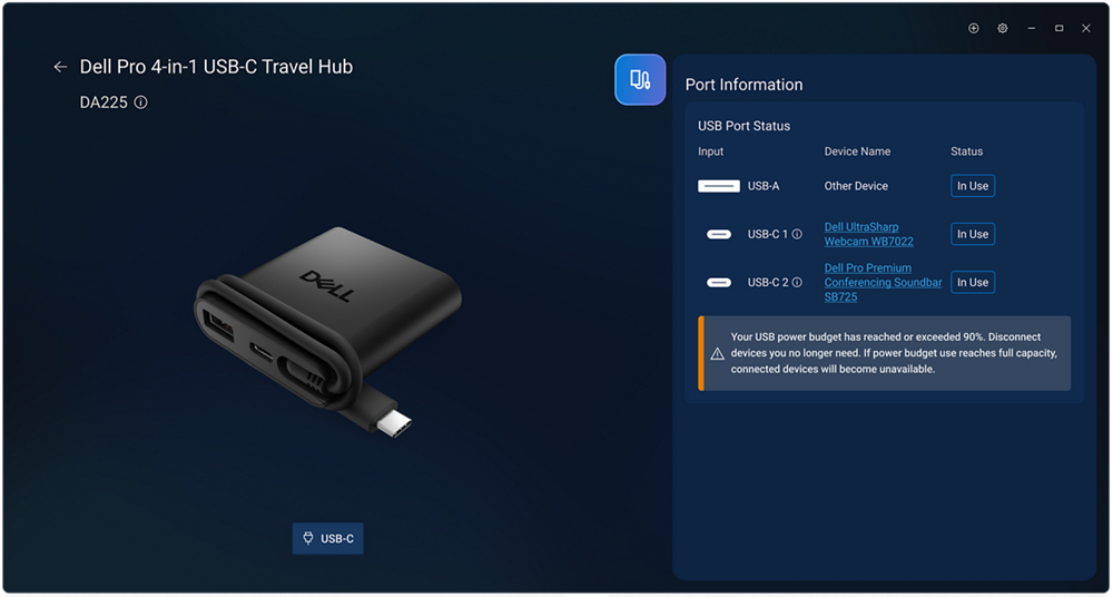 Optymalizacja wydajności z Dell Display and Peripheral Manager