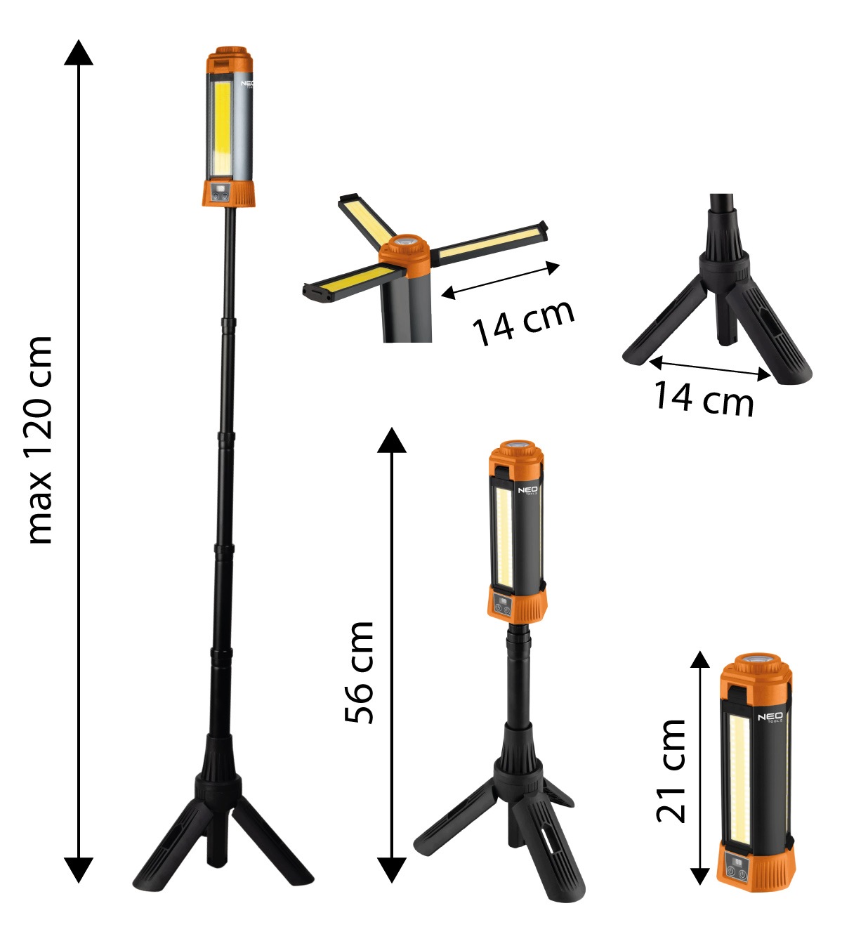 Teleskopowy statyw – stabilność i regulacja wysokości do 117 cm
