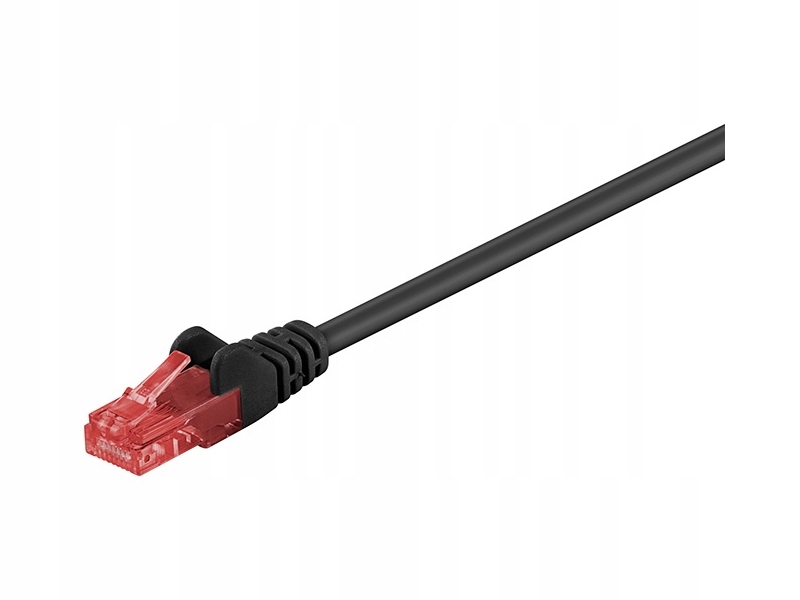 Kabel Patchcord CAT 6 U/UTP RJ45/RJ45 25m czarny – Idealne połączenie dla Twojej sieci
