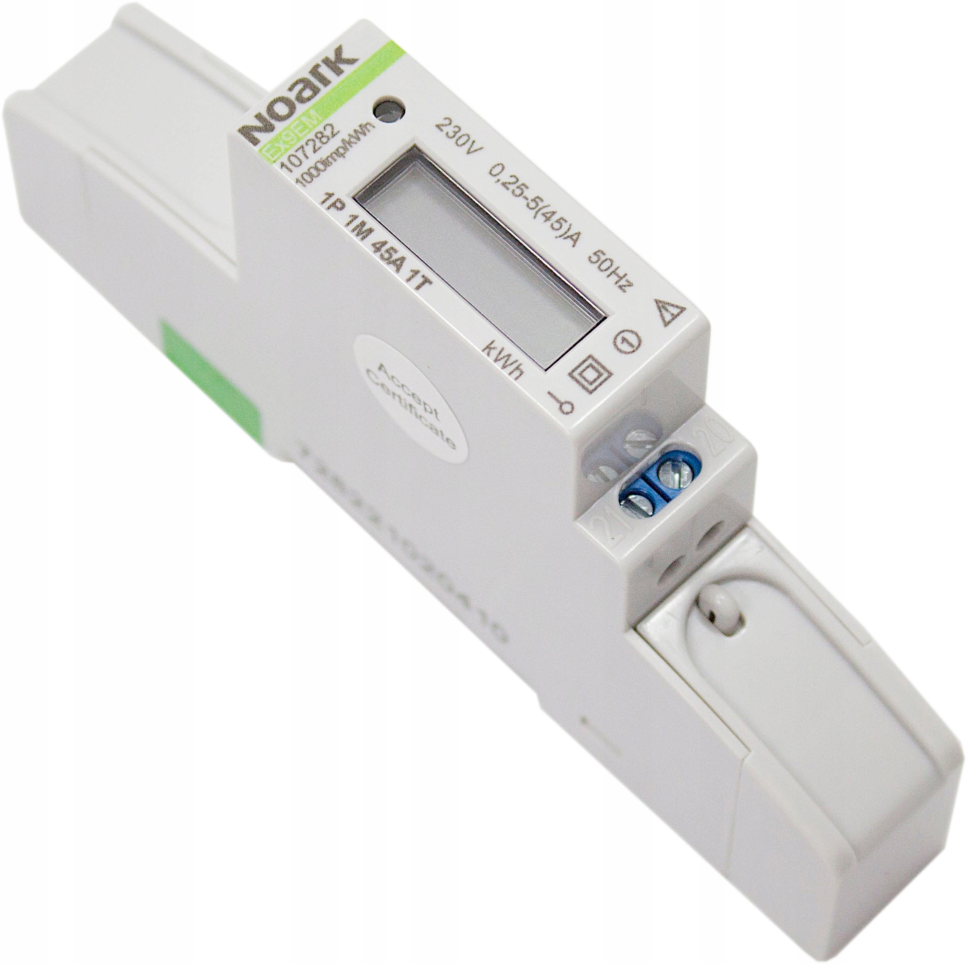 Licznik energii Noark 107282 Ex9EM 1P 1M 45A – Efektywne zarządzanie energią
