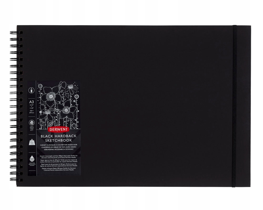 Szkicownik Derwent Black Book A3 – Idealny dla artystów i kreatywnych dusz