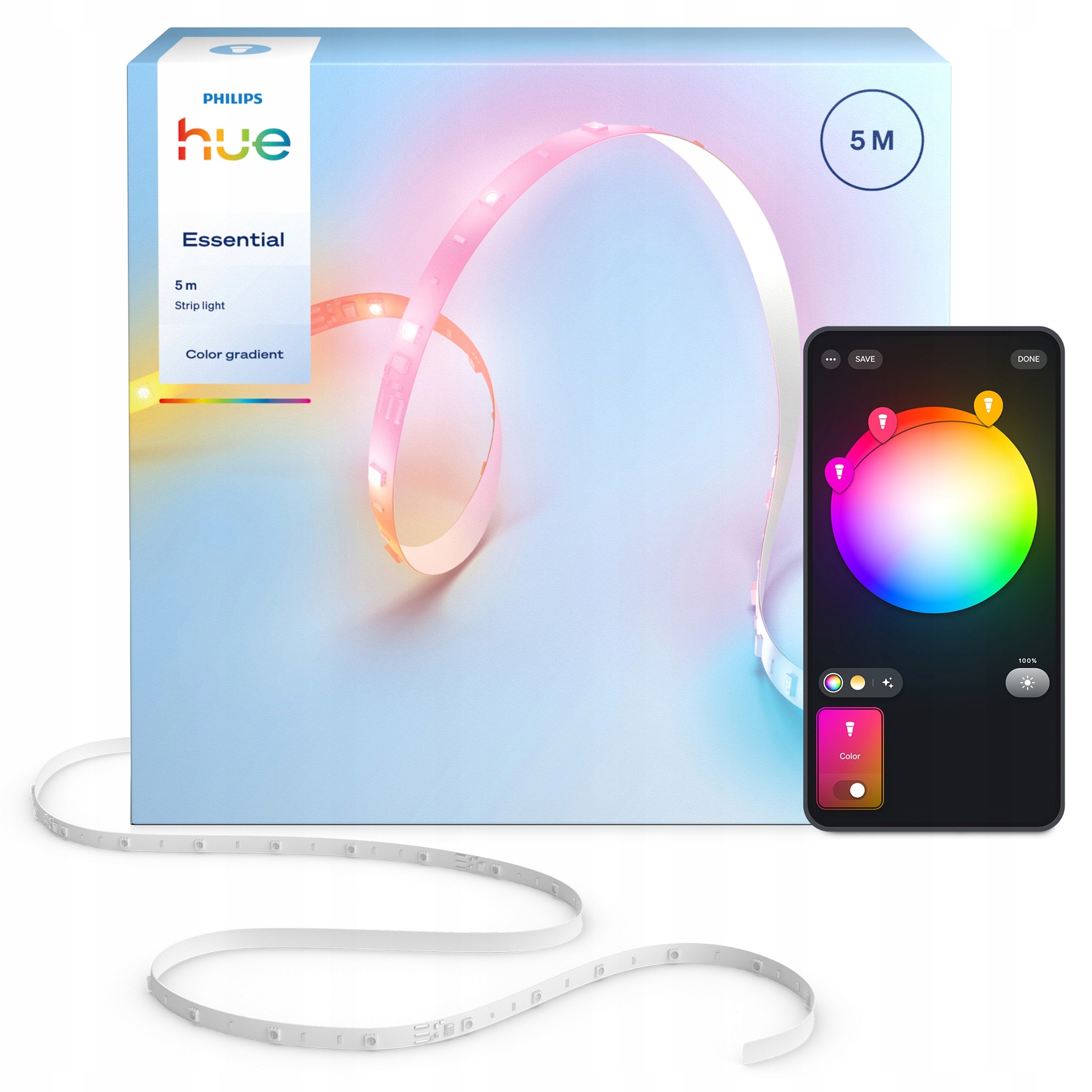Philips Taśma LED Hue Essential 5 m – Inteligentne oświetlenie dla Twojego domu