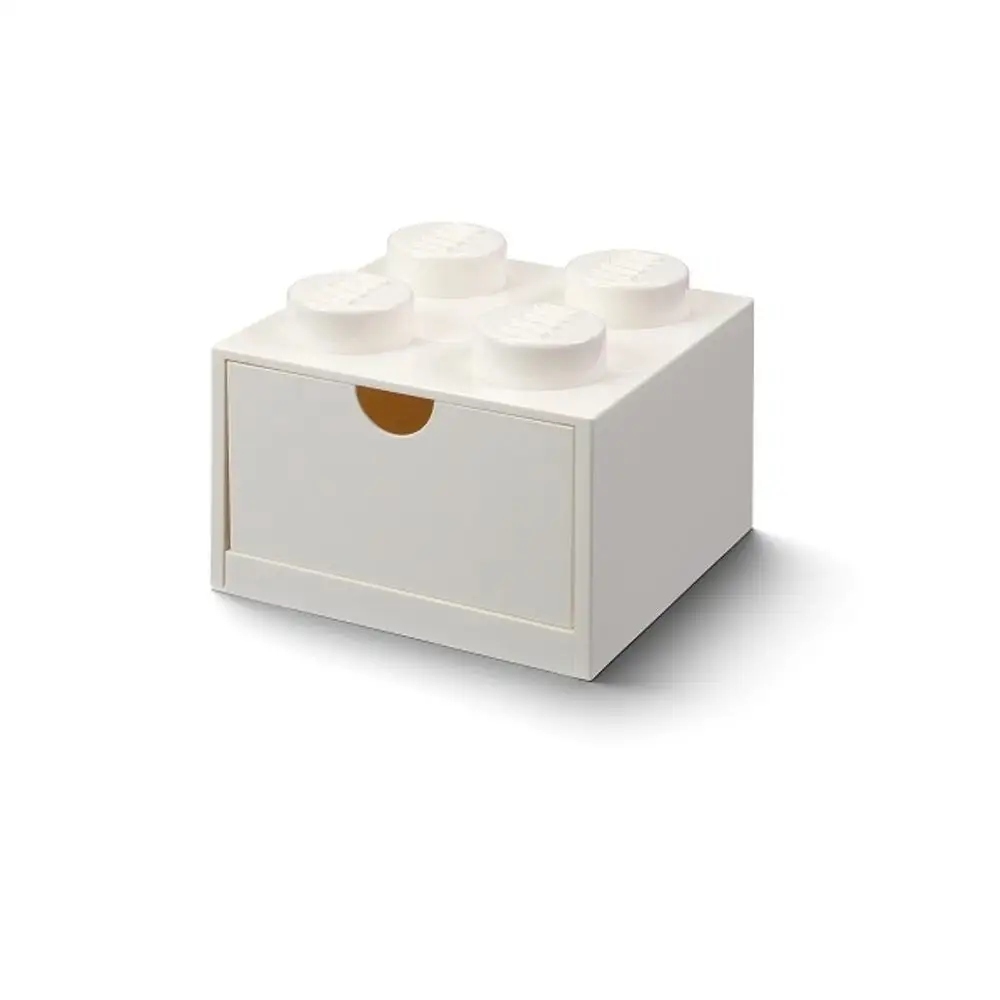 Szufladka na biurko klocek LEGO® Brick 4 (Biały) – Idealne rozwiązanie dla porządku