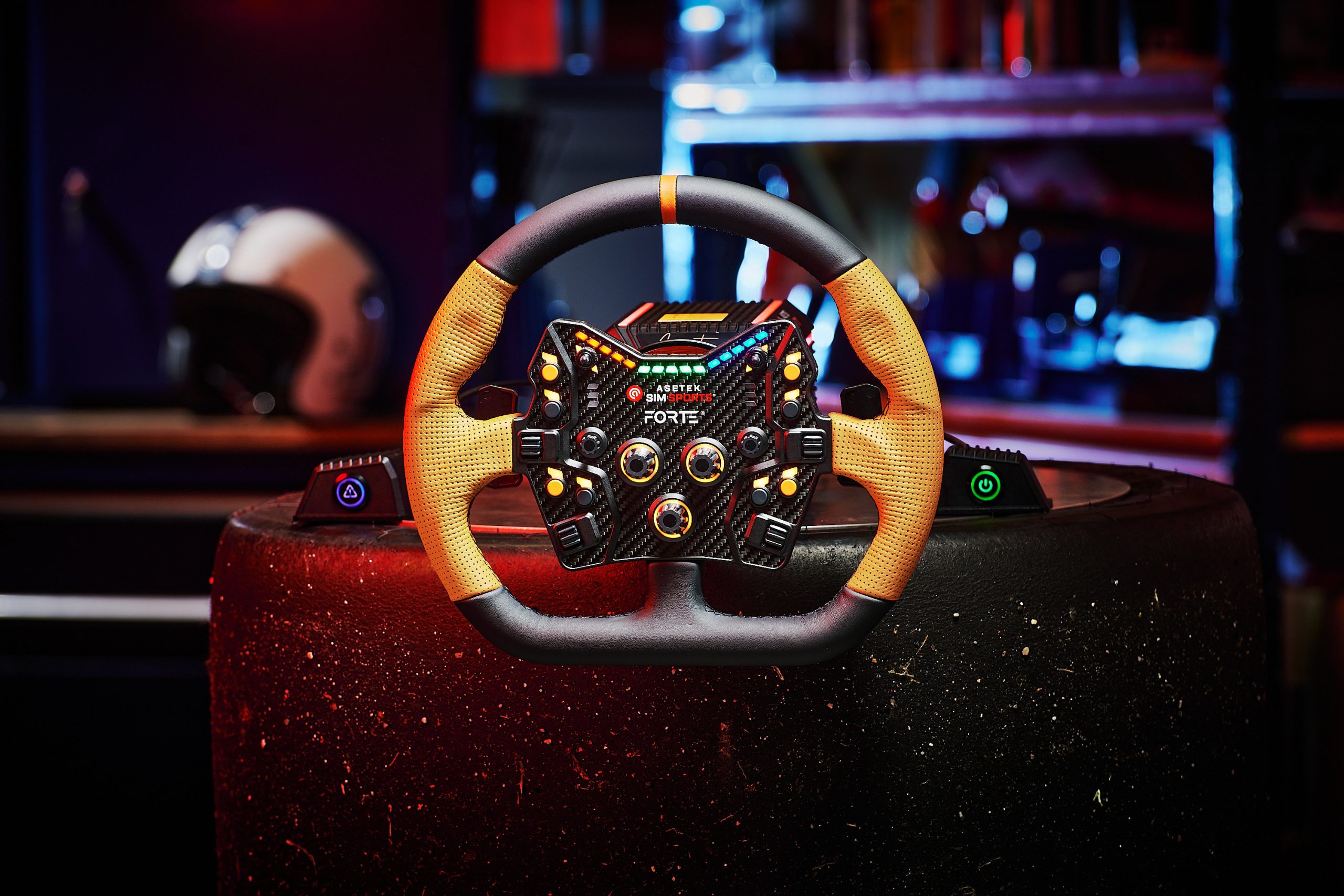 SimSports GT Obręcz - Zamknięte D, Czarno-pomarańczowe – Idealny wybór dla graczy