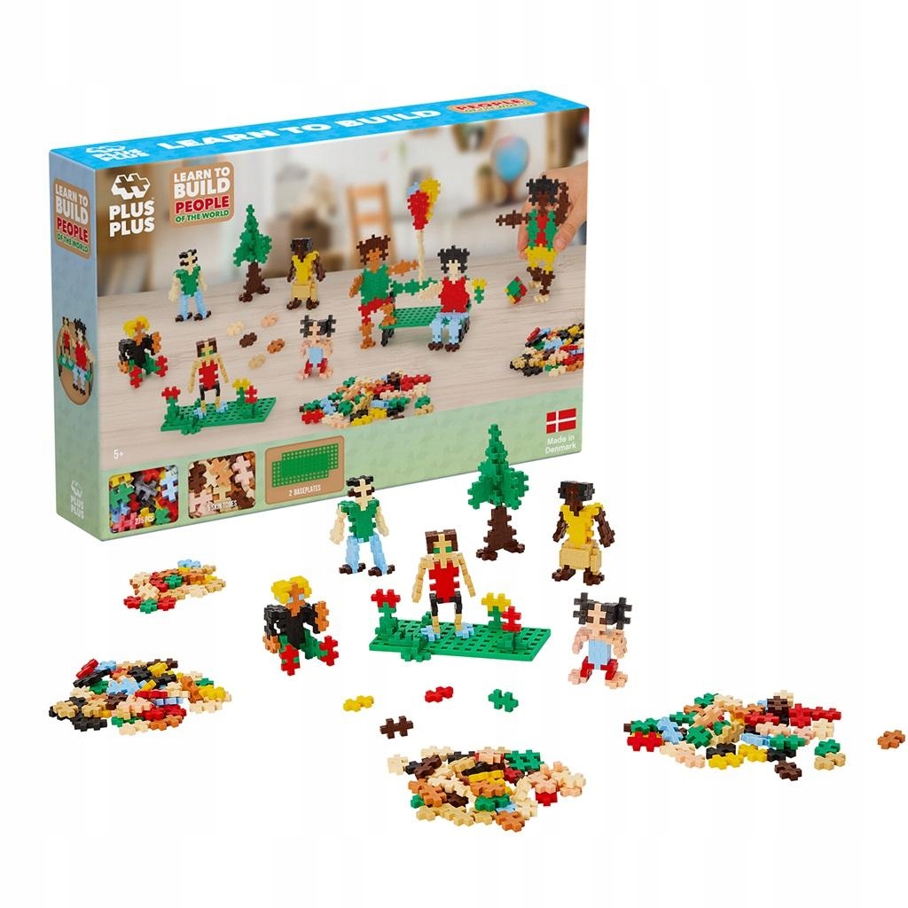 Klocki Plus-Plus Naucz się budować ludzi z całego świata – Kreatywna zabawa dla dzieci