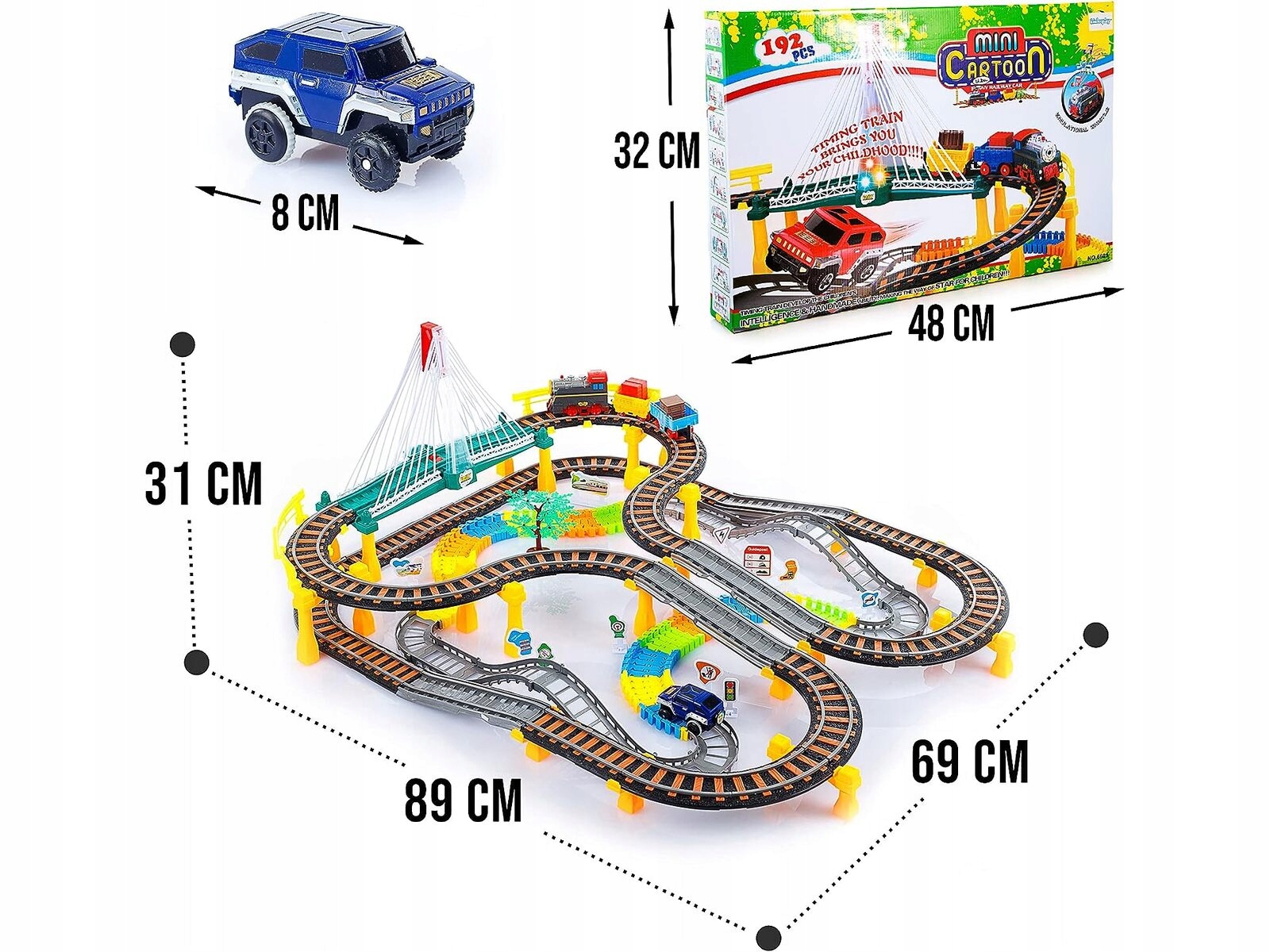 Wymiary toru i elementów zestawu – Idealne dopasowanie do potrzeb dzieci